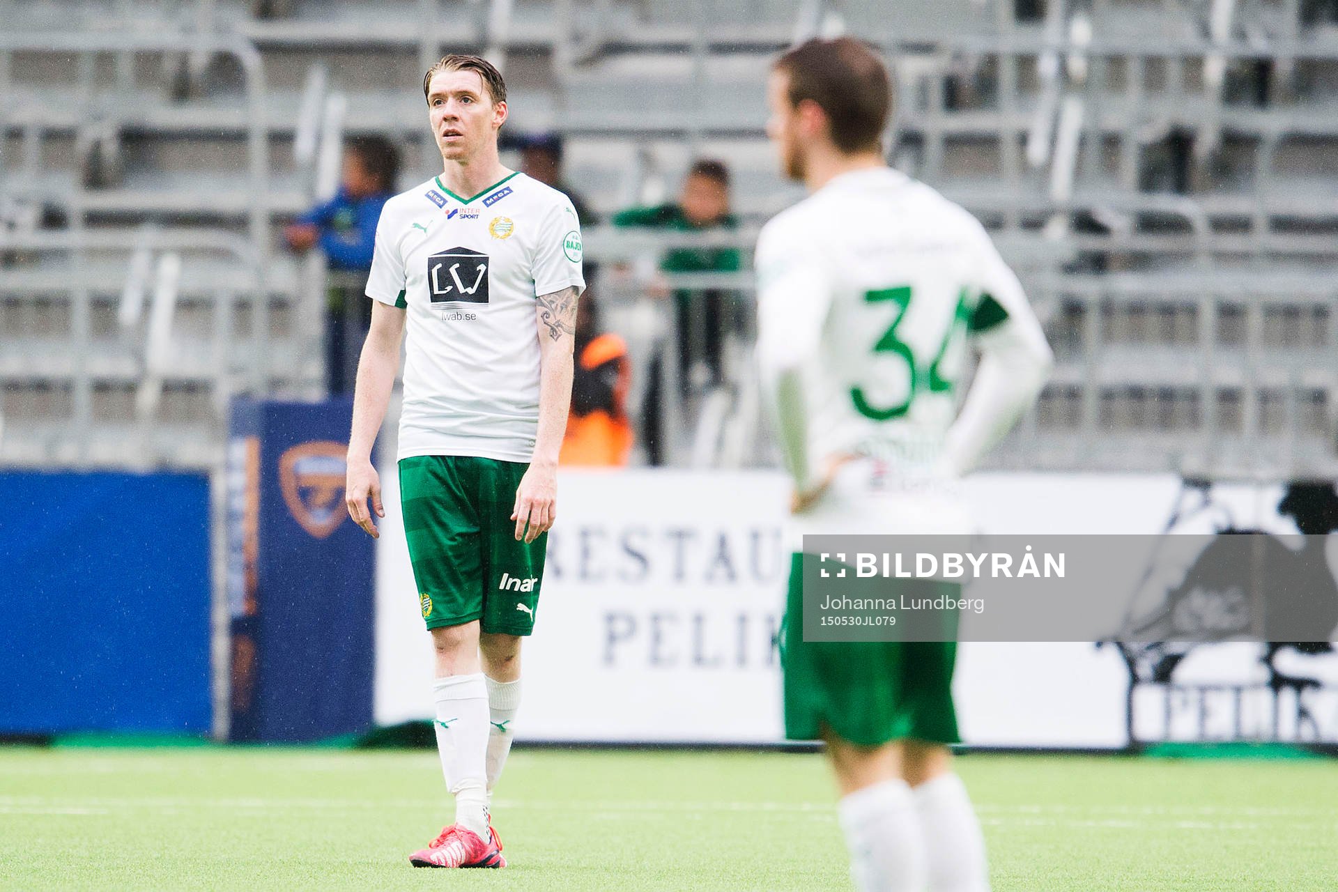 Hammarbys Birkir Már Saevarsson deppar