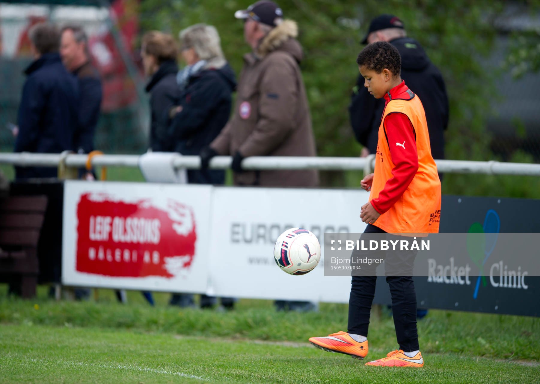 Fotboll Division 3, Hittarps IK-Vejby IF:  Bollpojke, bollkalle.