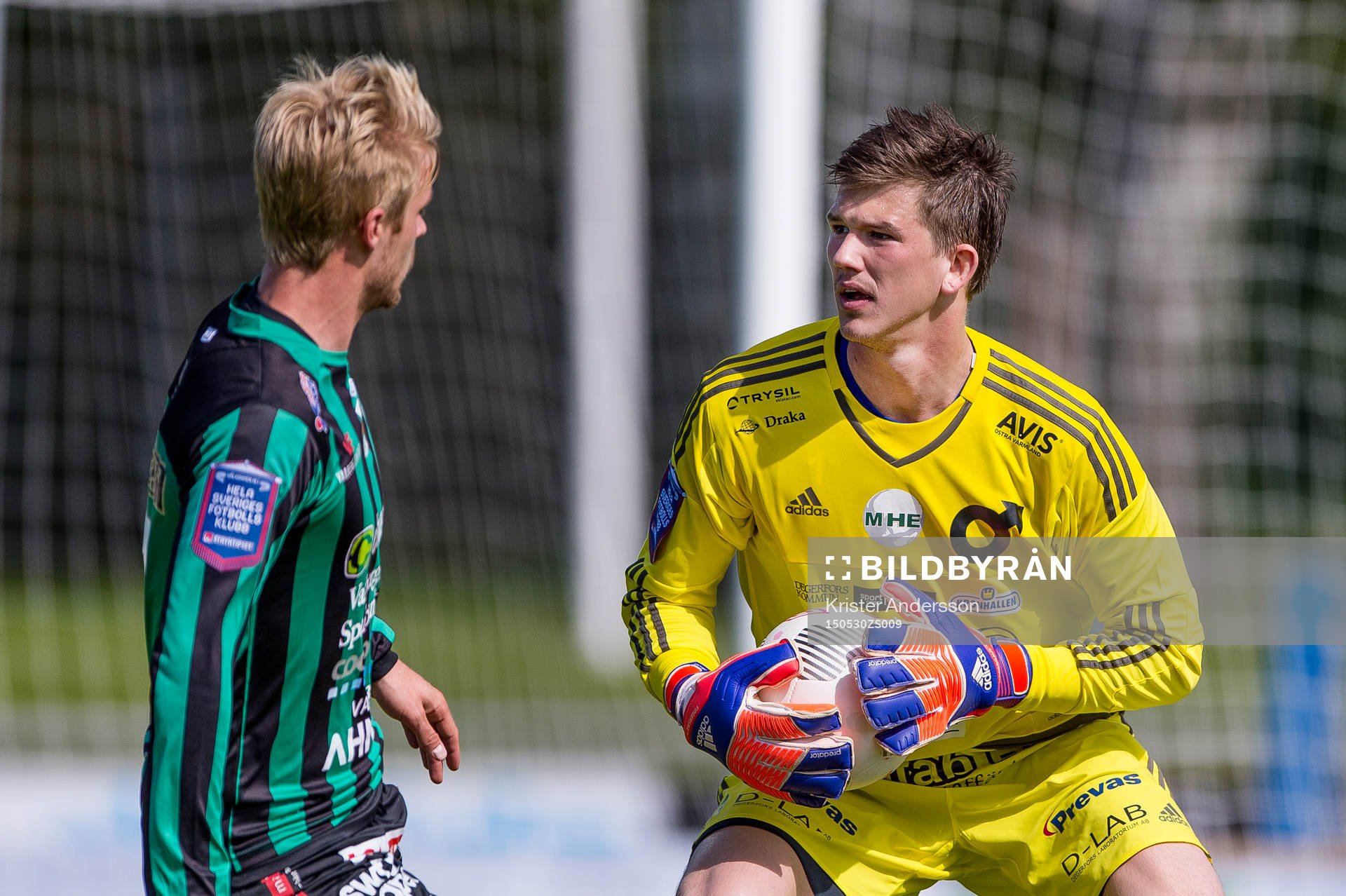 Degerfors målvakt August Strömberg