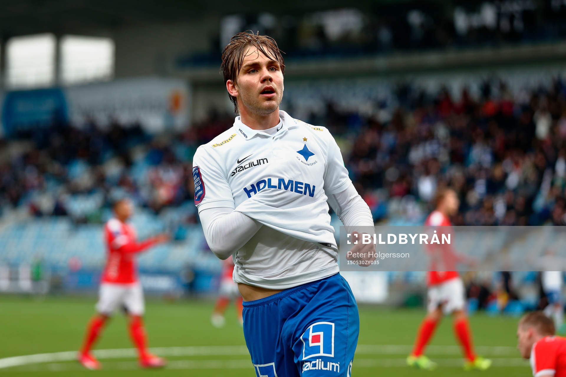 Norrköpings Christoffer Nyman jublar