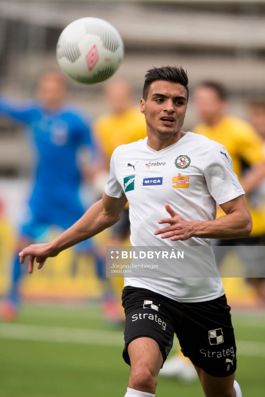Örebros Ahmed Yasin under en fotbollsmatch i Allsvenskan mellan Elfsborg och Örebro den 31 maj 2015 i Borås.