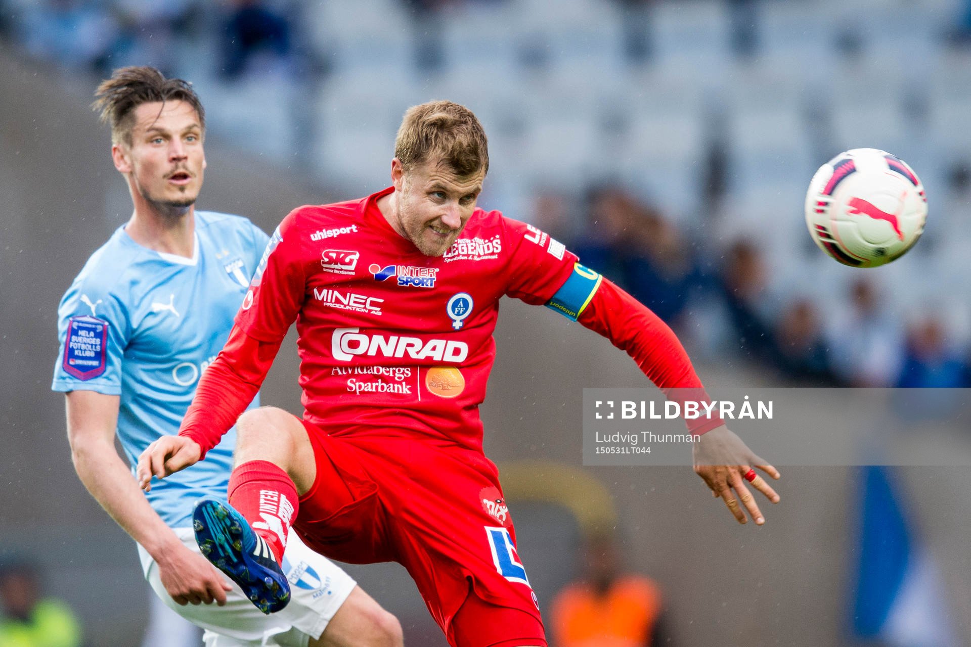 Åtvidabergs Daniel Hallingström och Malmö FFs Markus