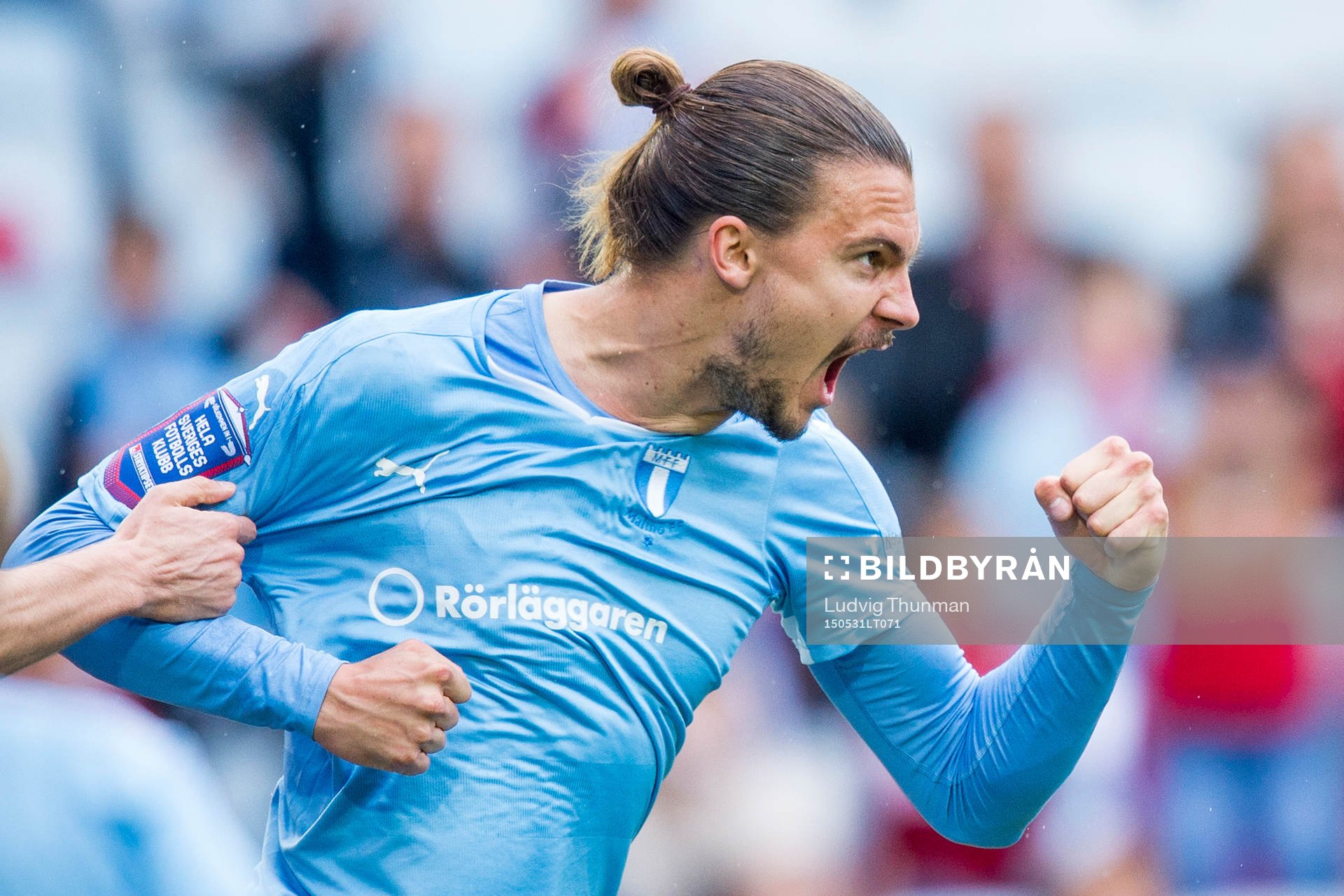 Malmö FFs Erik Johansson jublar