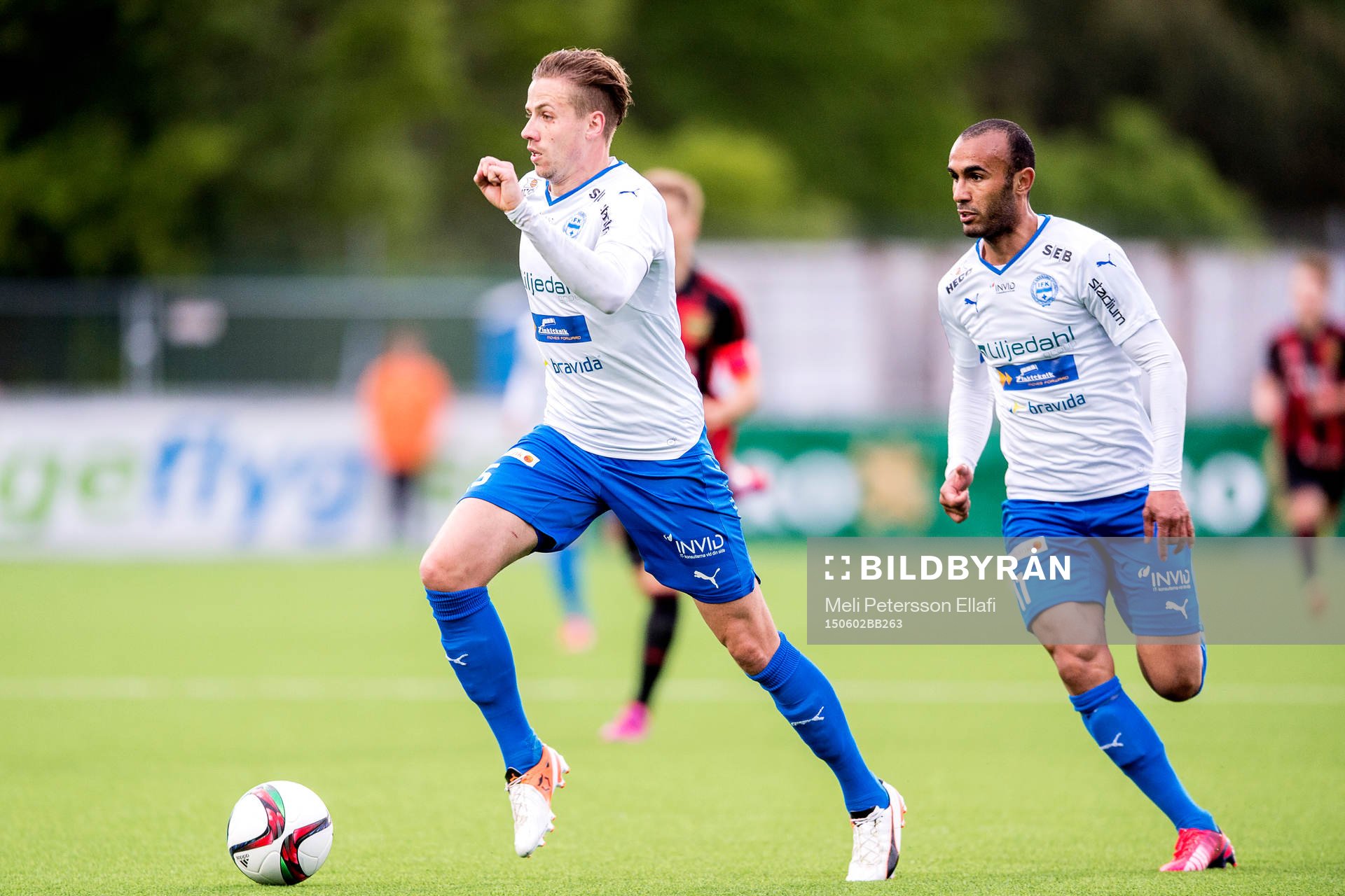Värnamos Sebastian Göransson och Issam Jeball