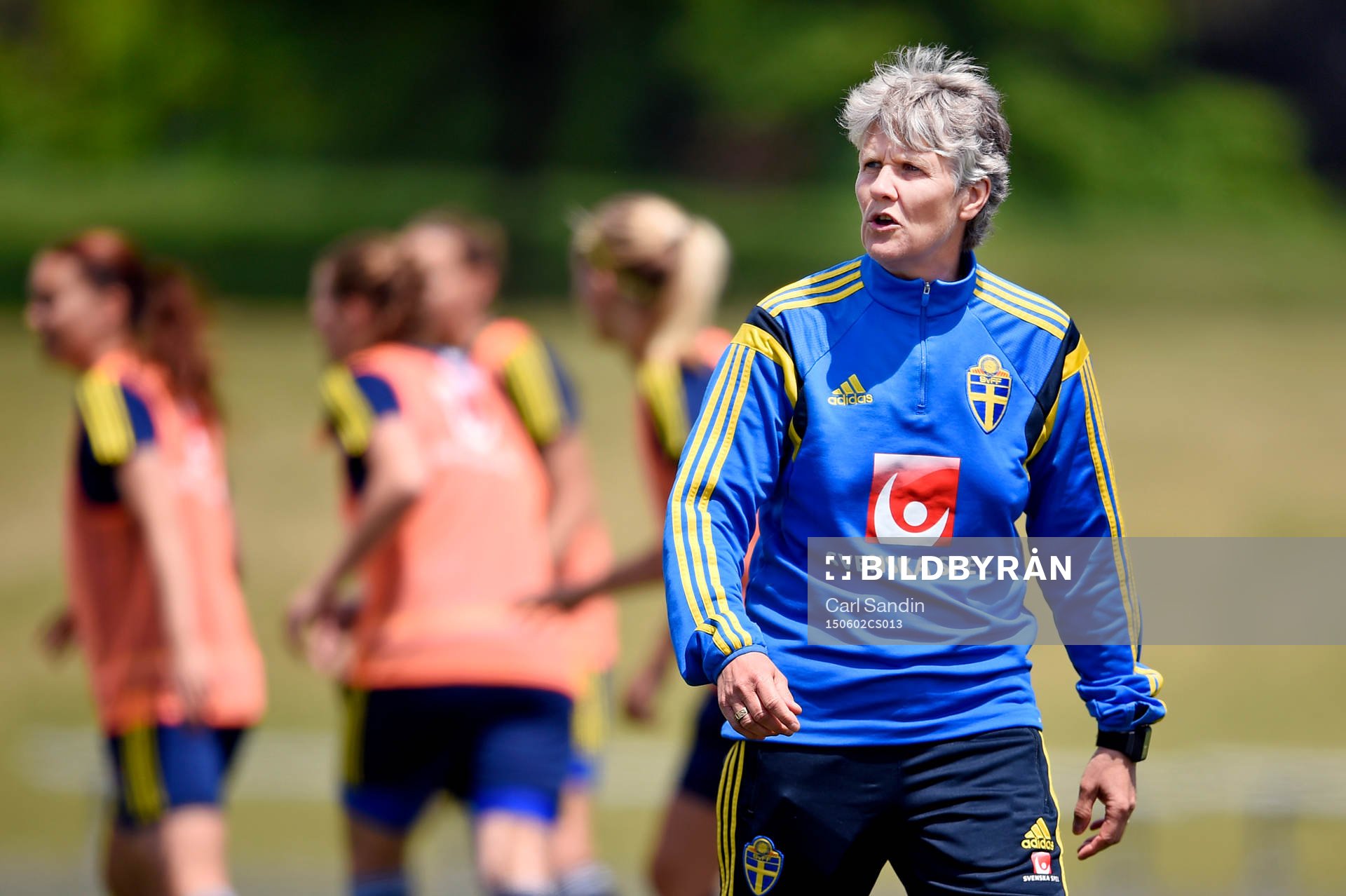Sveriges Förbundskapten Pia Sundhage