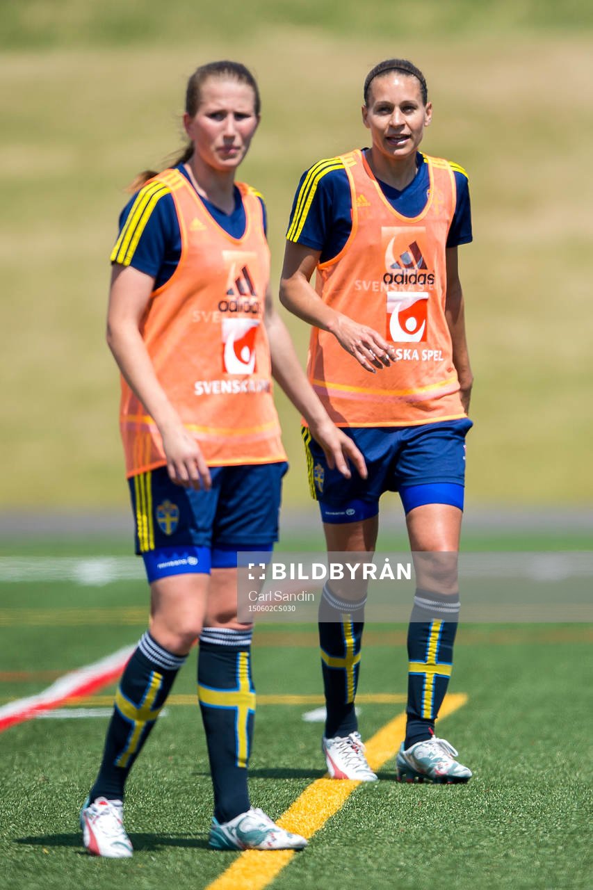 Sveriges Emma Berglund och Charlotte Rohlin