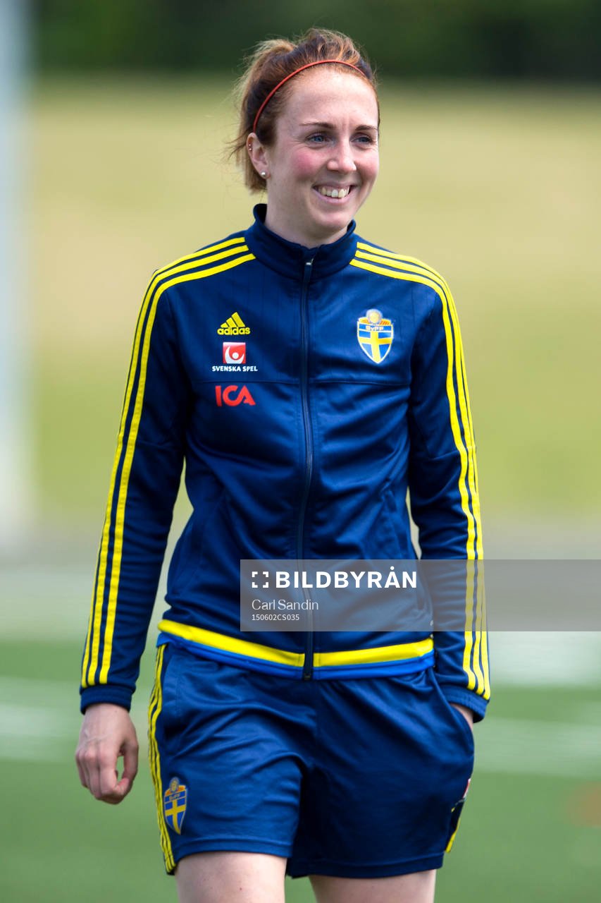 under en träning med landslaget
