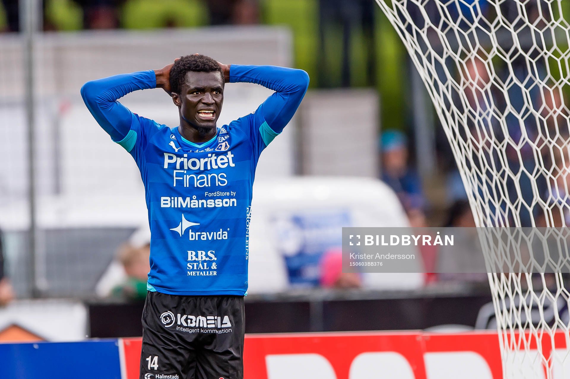 Halmstads Kwame Karikari deppar