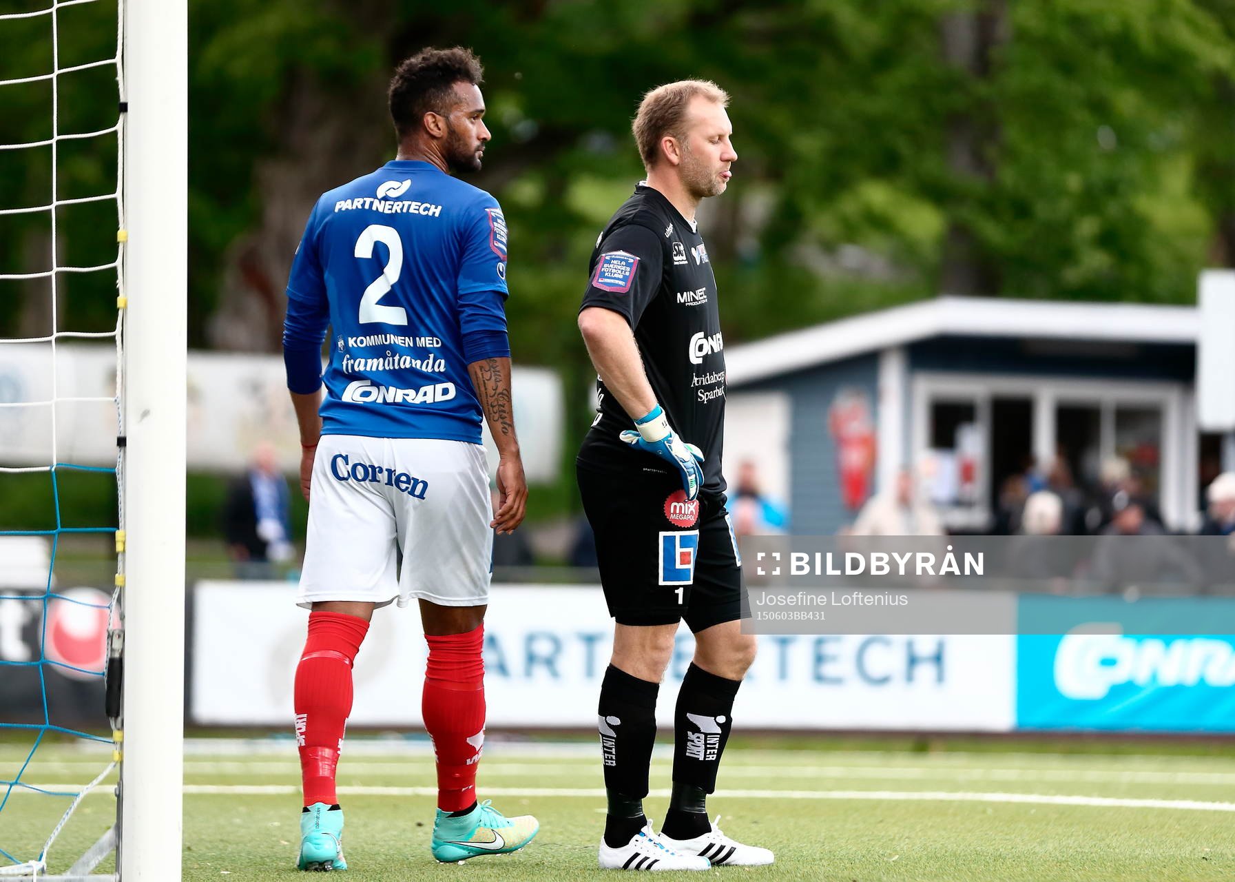 Åtvidabergs Alberis da Silva och målvakt Henrik