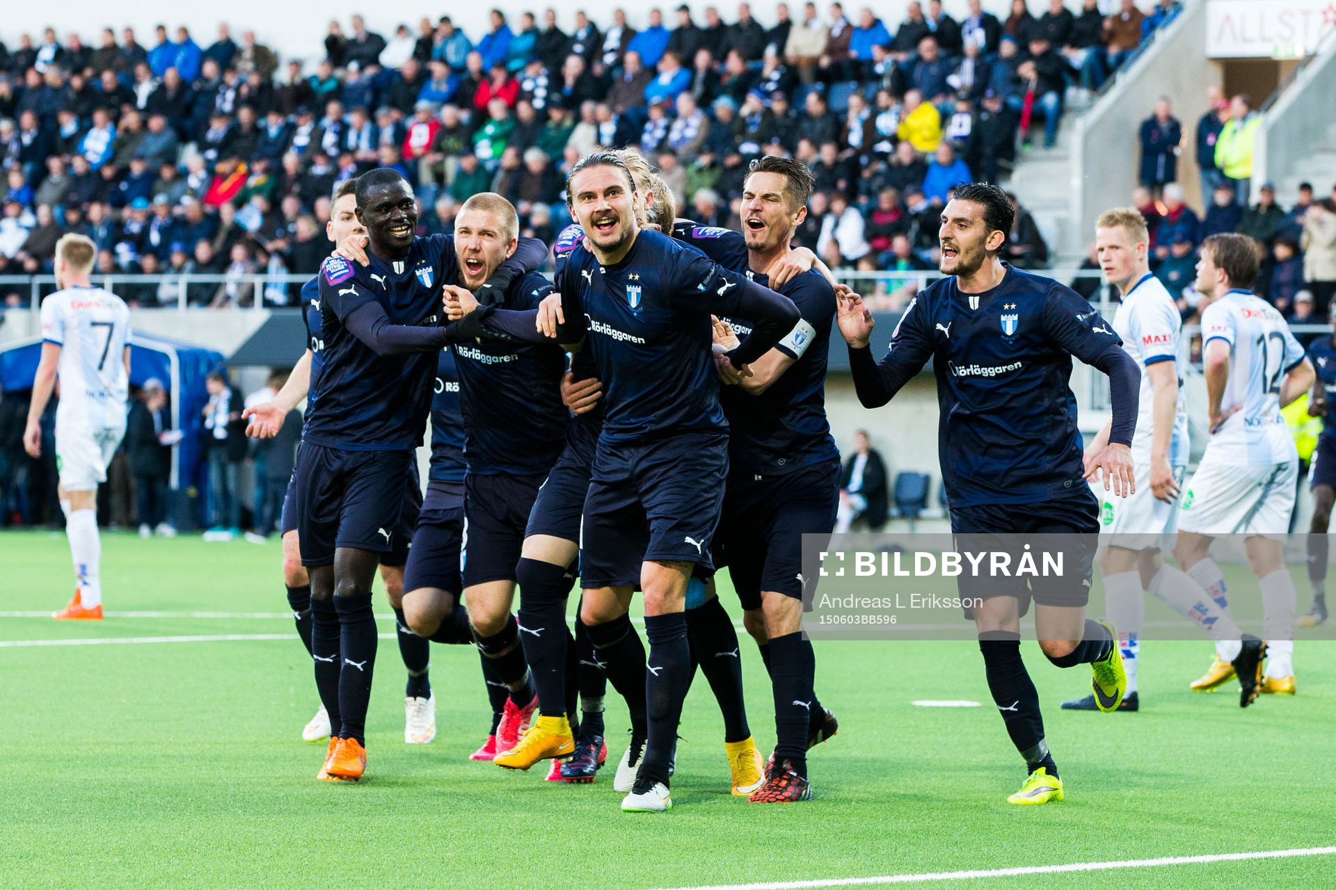 Malmö FFs Erik Johansson jublar