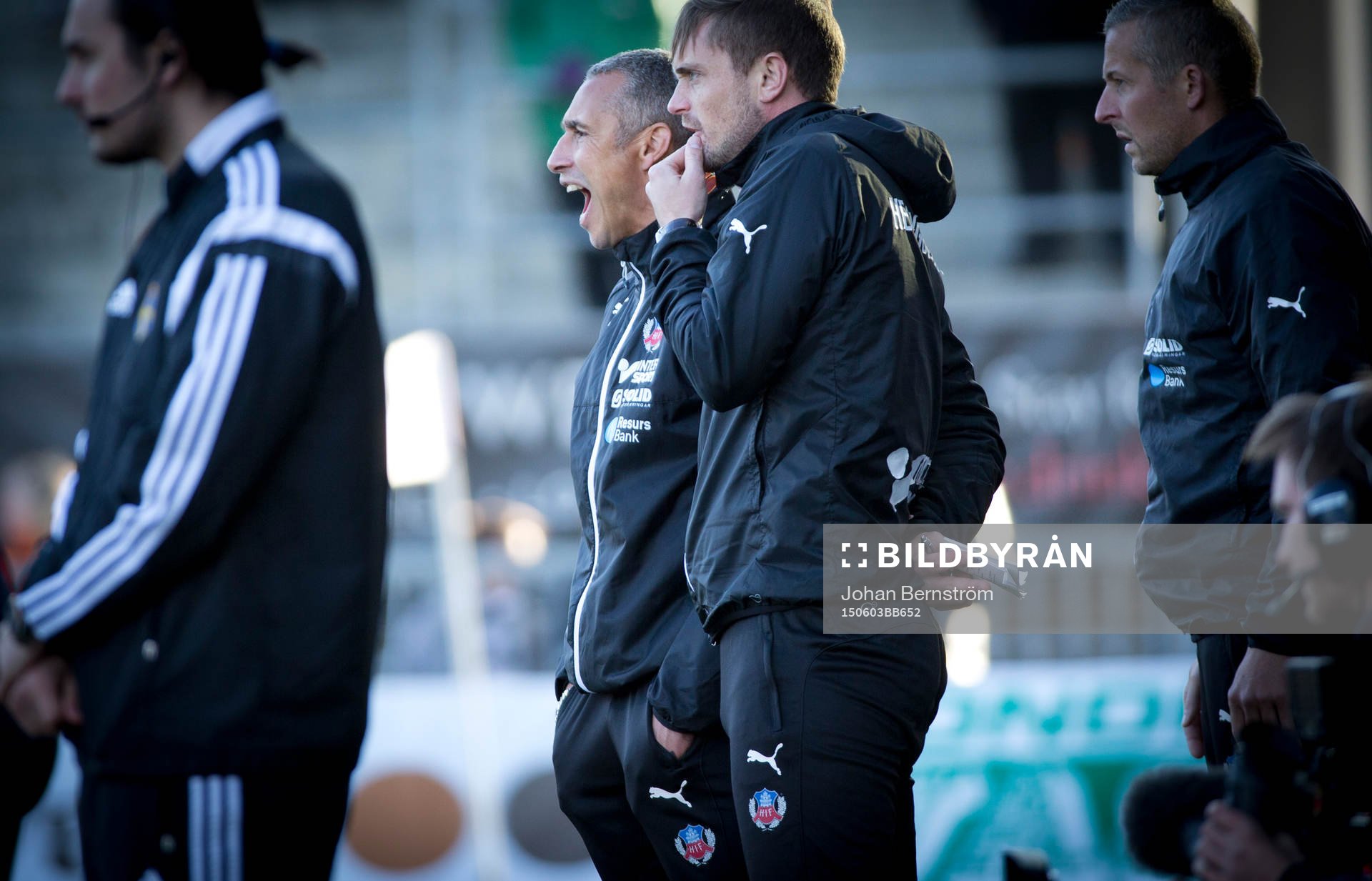 Helsingborgs manager Henrik Larsson under fotbollsmatchen i Allsvenskan mellan Örebro SK och Helsingborgs IF den 3 juni 2015 i Örebro.