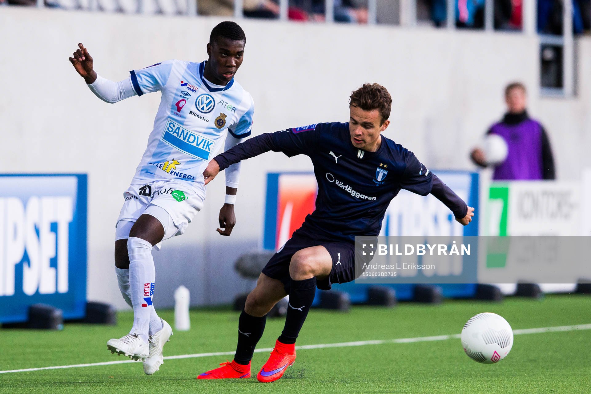 Gefles Tshutshu Tshakasua Wa och Malmö FFs Andreas Vindheim