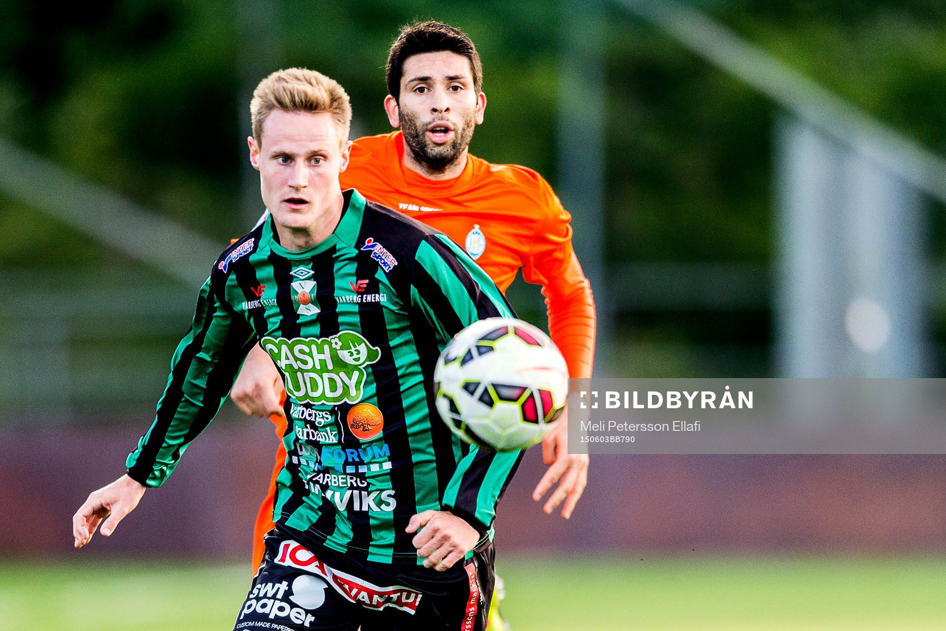 Varbergs Anton Tideman och Athletics Luca Gerbino Polo