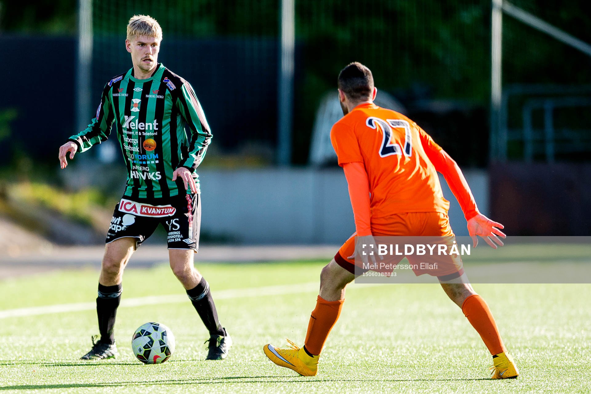 Varbergs Erik Lund och Athletics Robert Massi