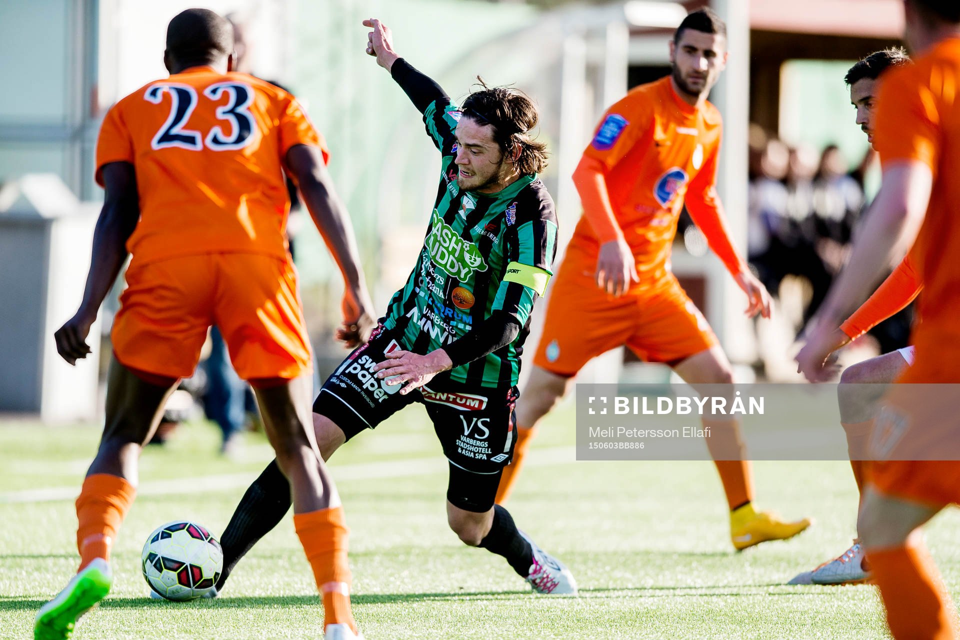 Varbergs Robin Tranberg och Athletics Omar Jawo