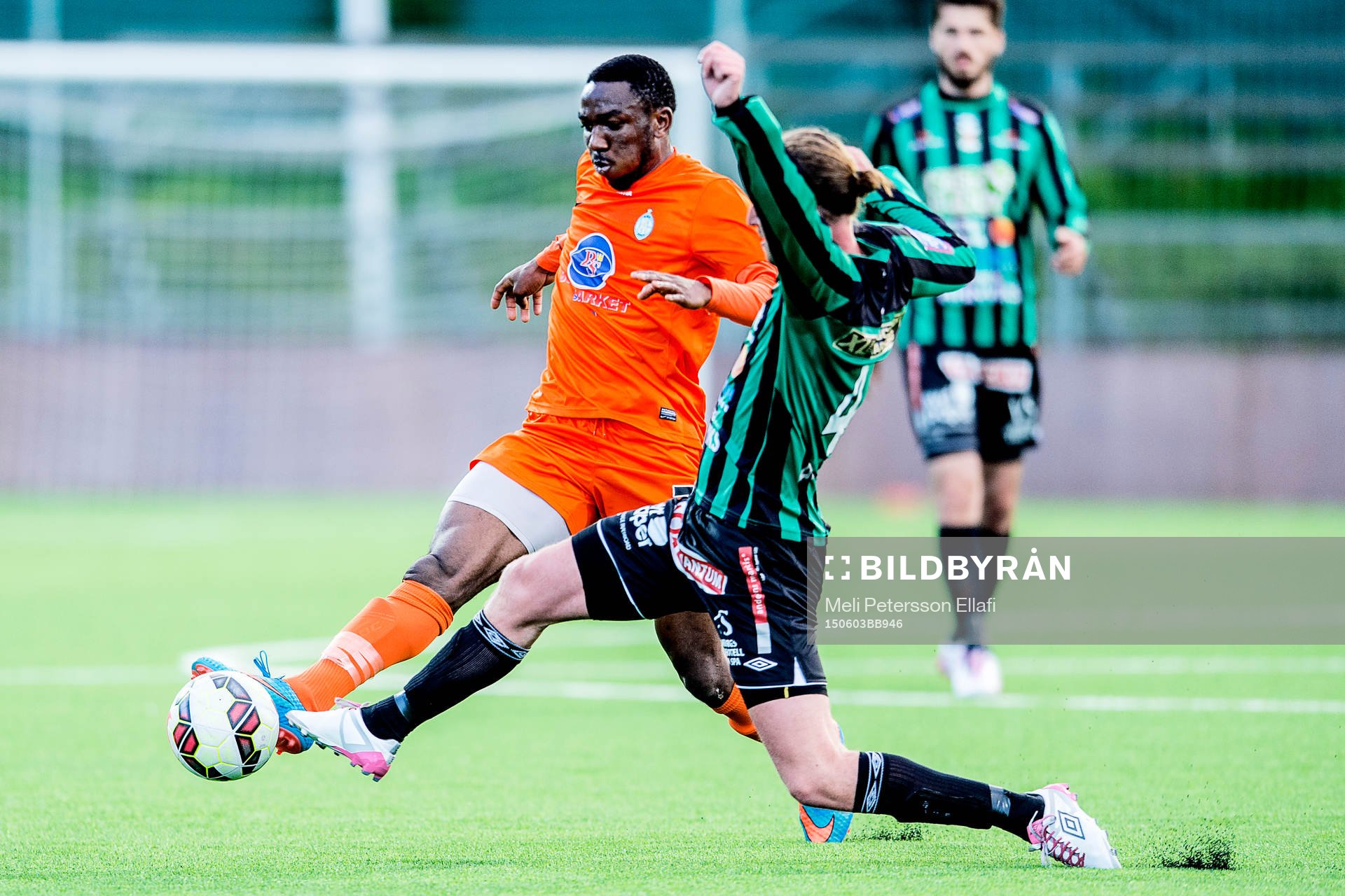Athletics Chidi Omeje och Varbergs Thommie Persson