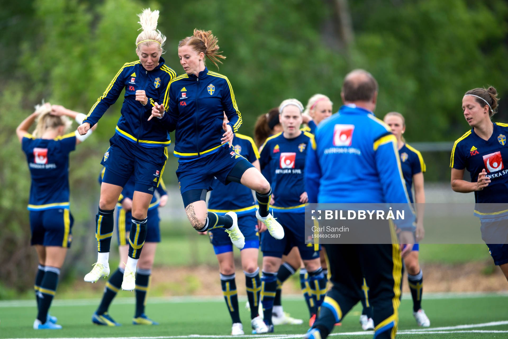 Sveriges Linda Sembrant och Lotta Schelin