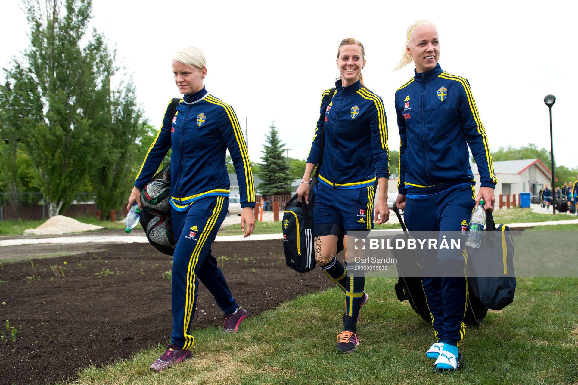 Sveriges Nilla Fischer, Lotta Schelin och Caroline Seger