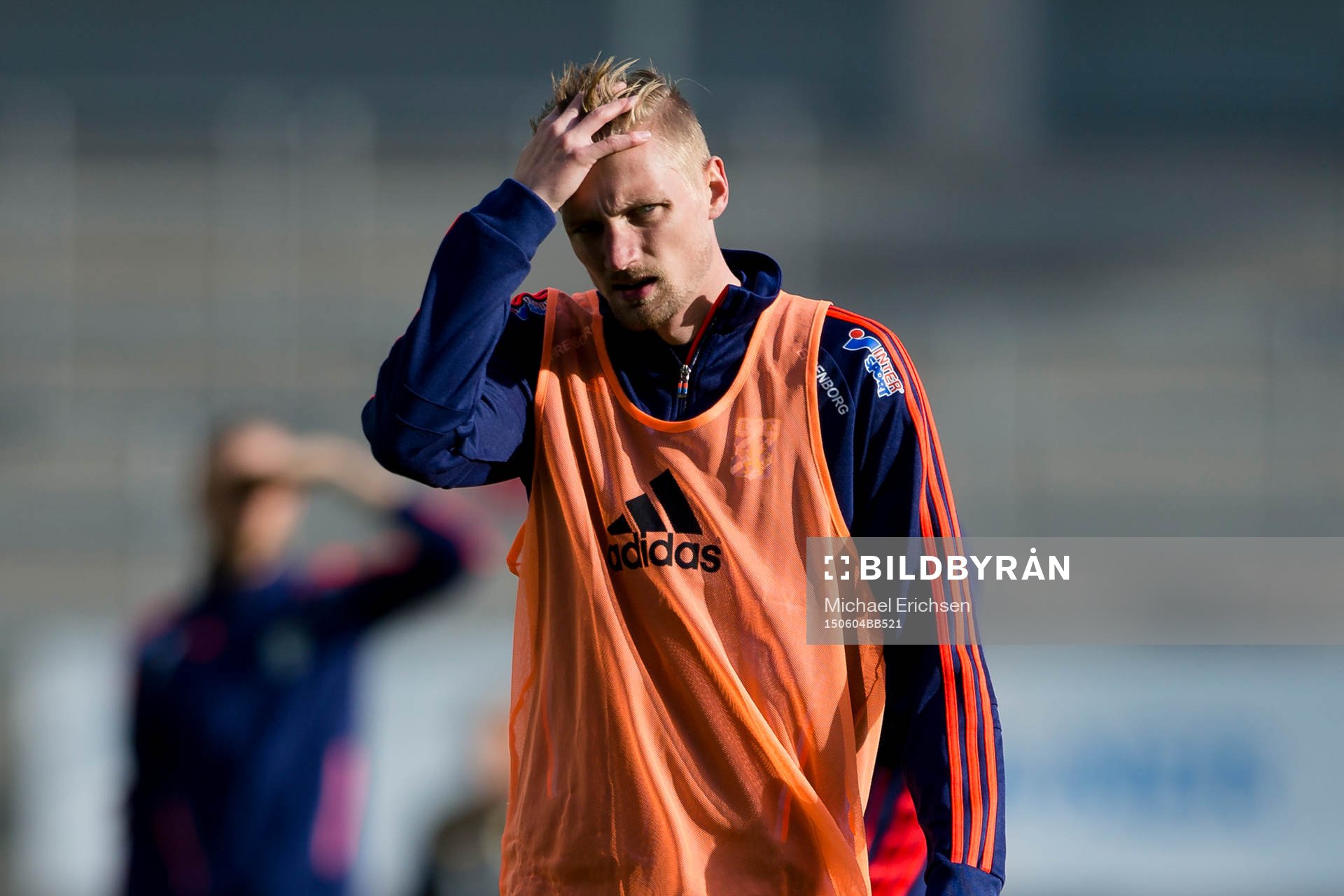 IFK Göteborgs Sebastian Eriksson innan fotbollsmatchen i