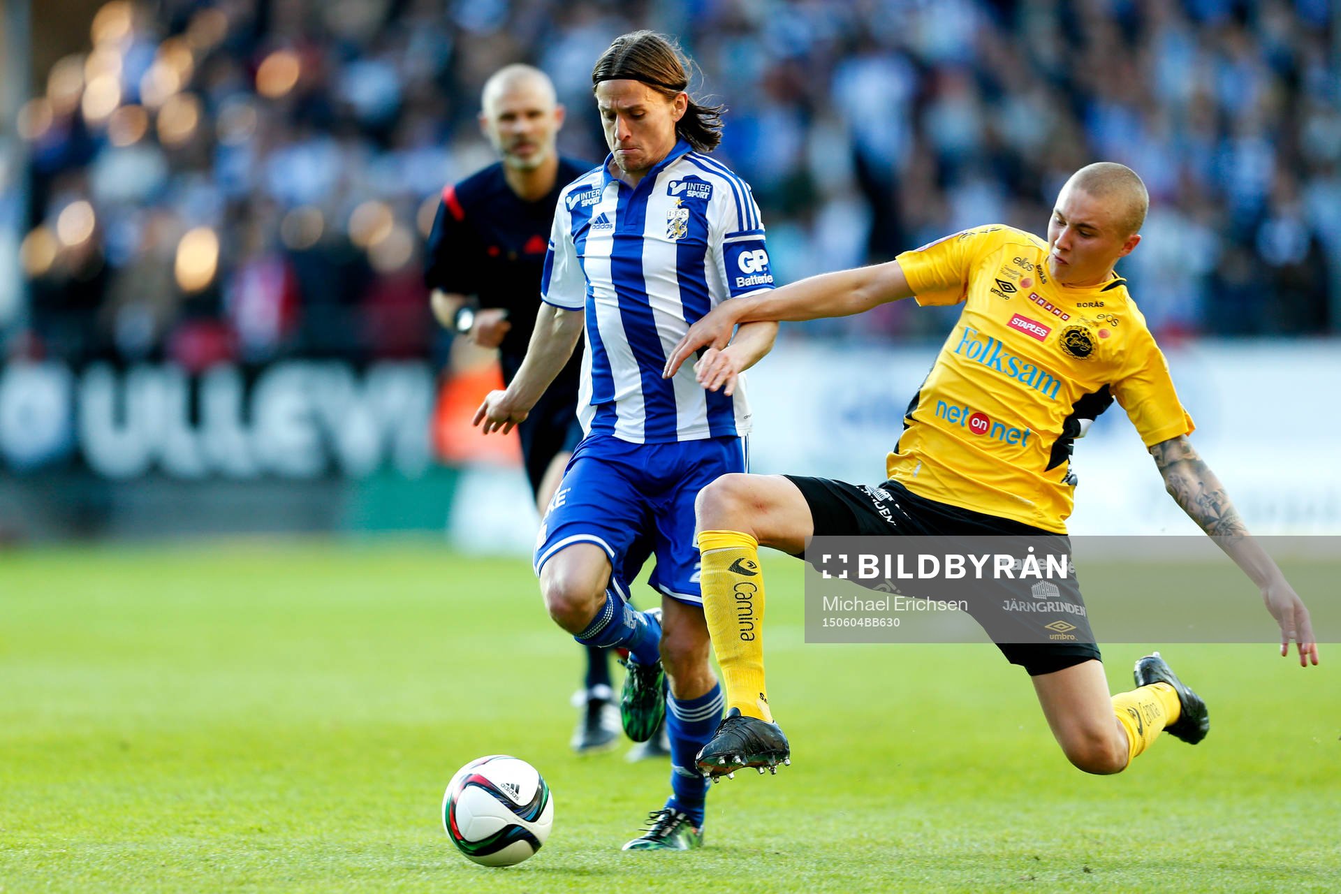 IFK Göteborgs Lasse Vibe och Elfsborgs Sebastian Holmén