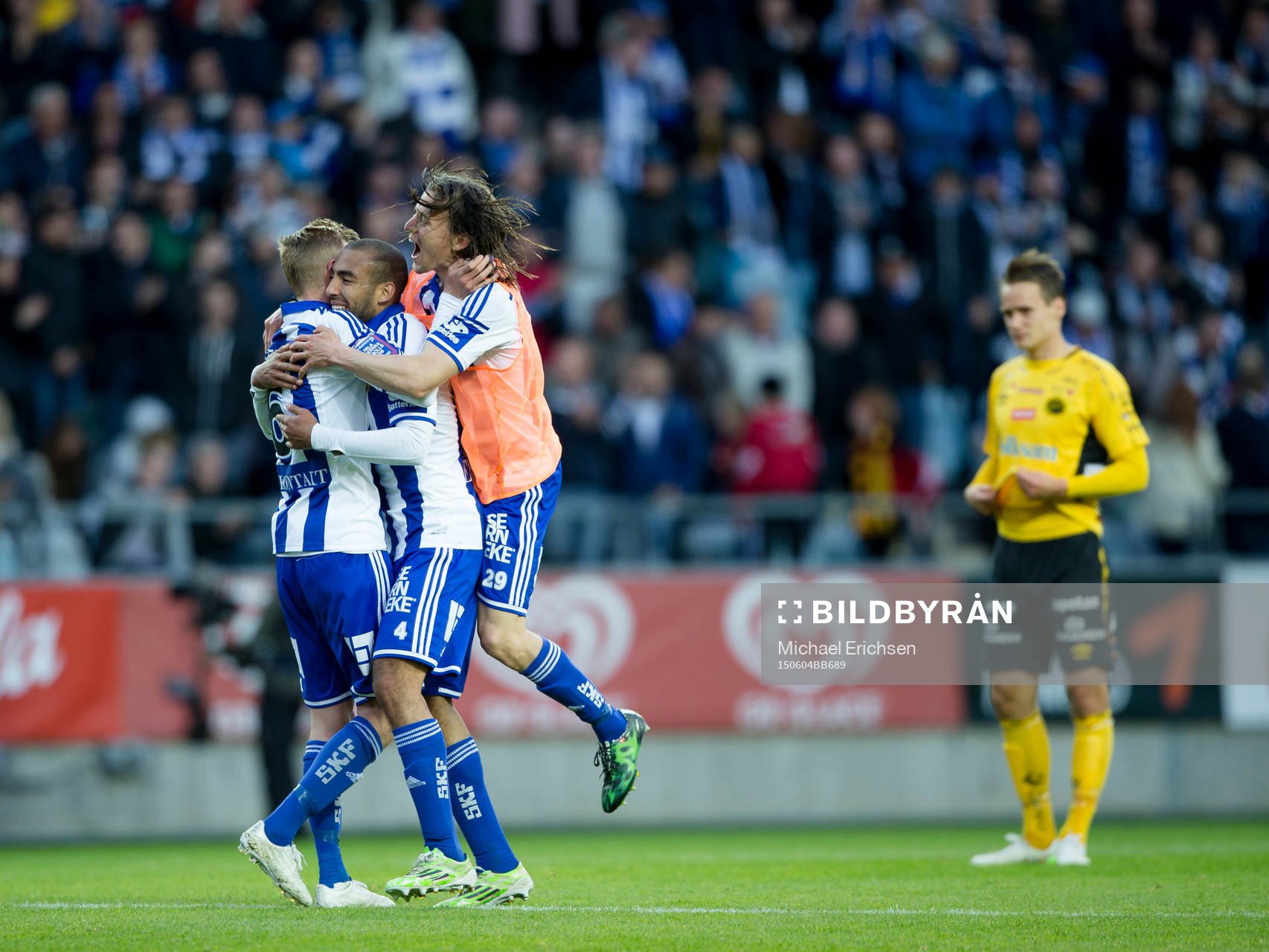IFK Göteborgs Sebastian Eriksson, Haitam Aleesami och