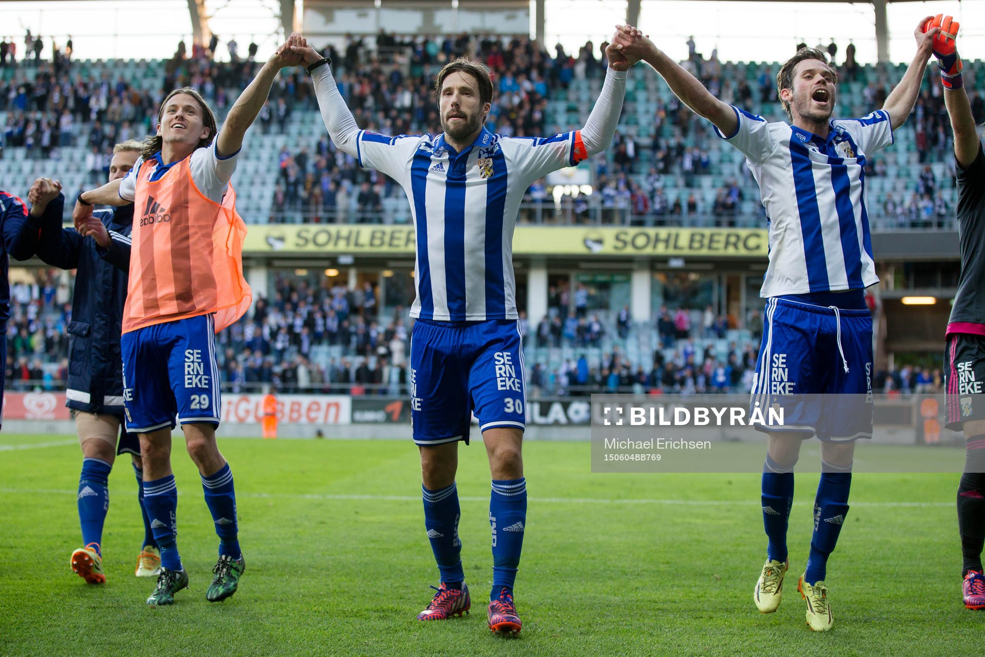 IFK Göteborgs Lasse Vibe, Mattias Bjärsmyr och Emil
