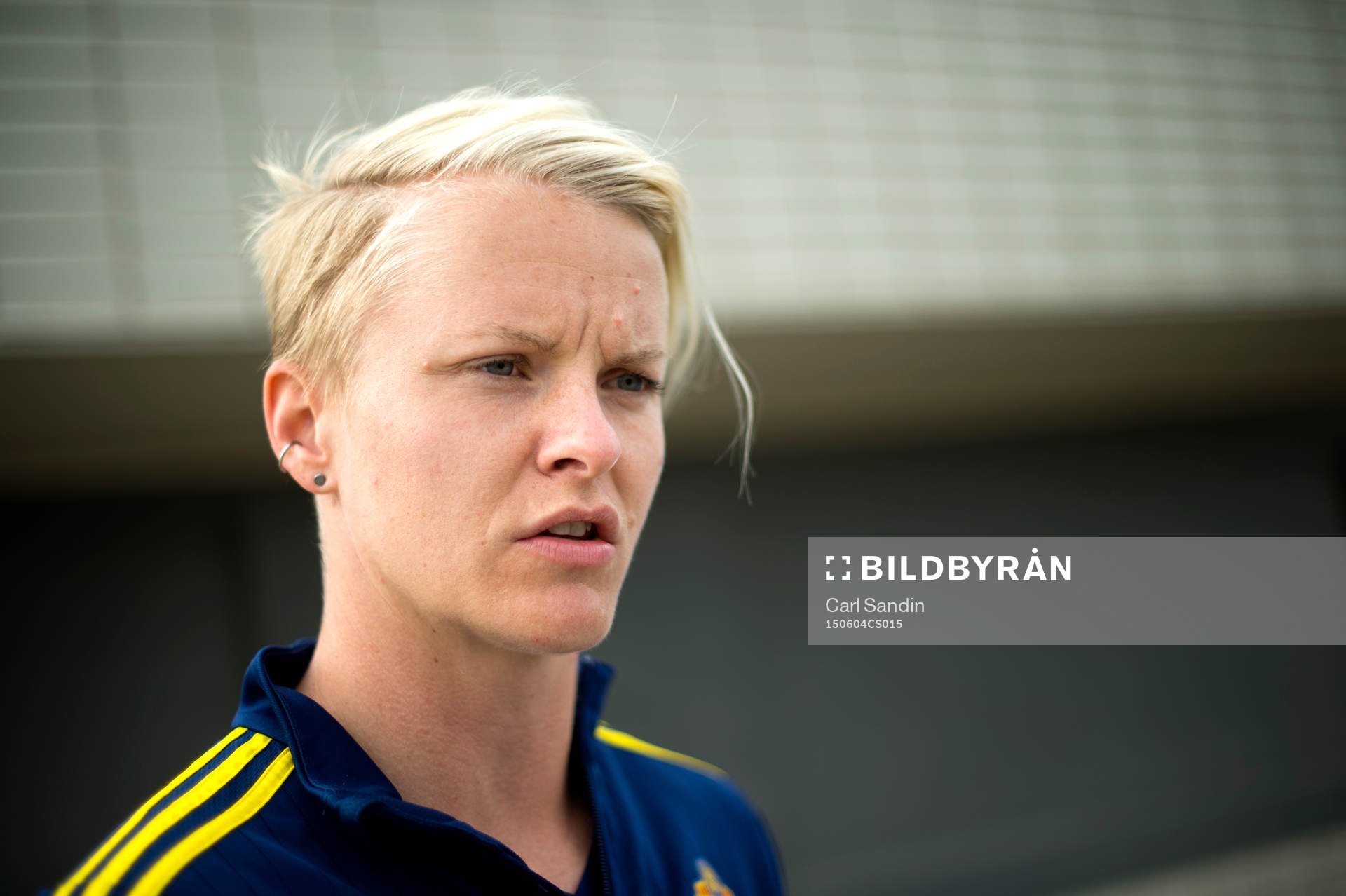 Sveriges Nilla Fischer blir intervjuad