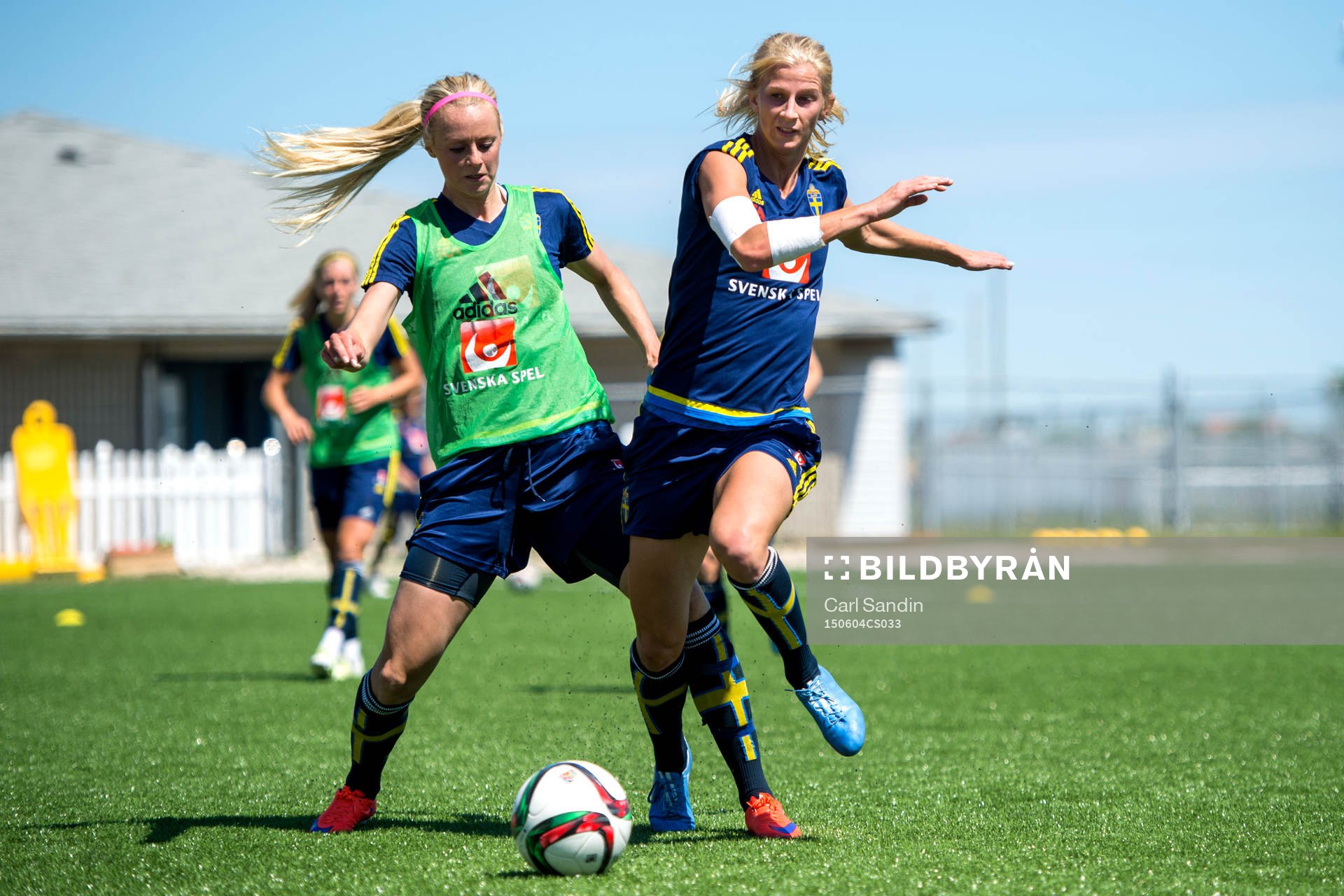 Sveriges Amanda Ilestedt och Sofia Jakobsson