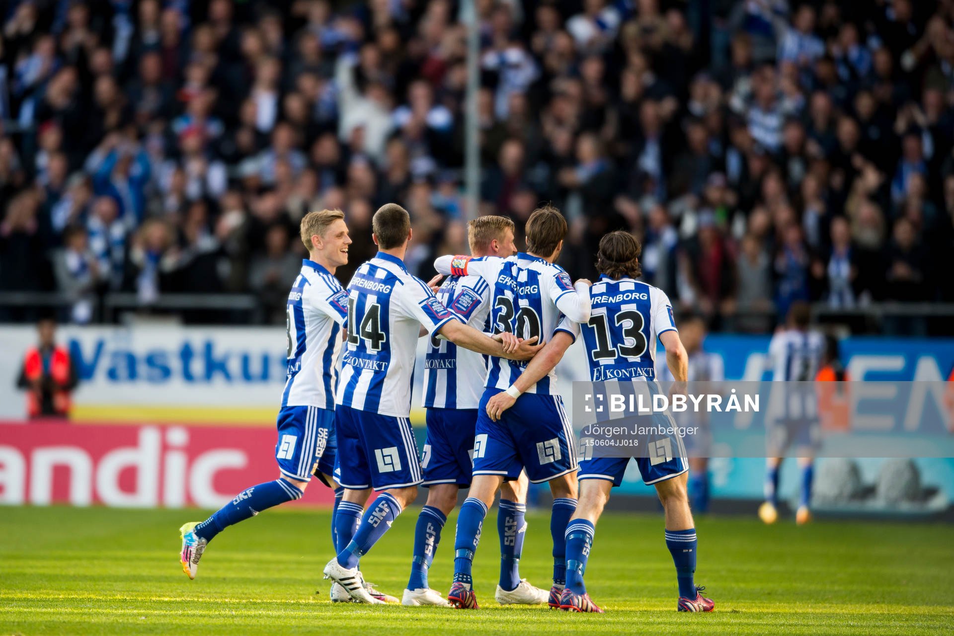 IFK Göteborgs spelare jublar