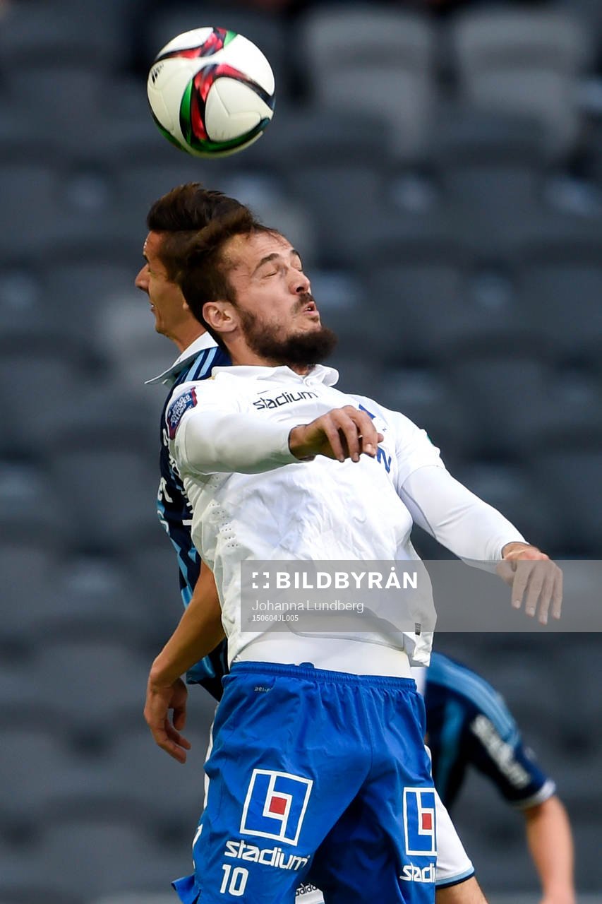 Djurgårdens Haris Radetinac och Norrköpings Emir Kujovic