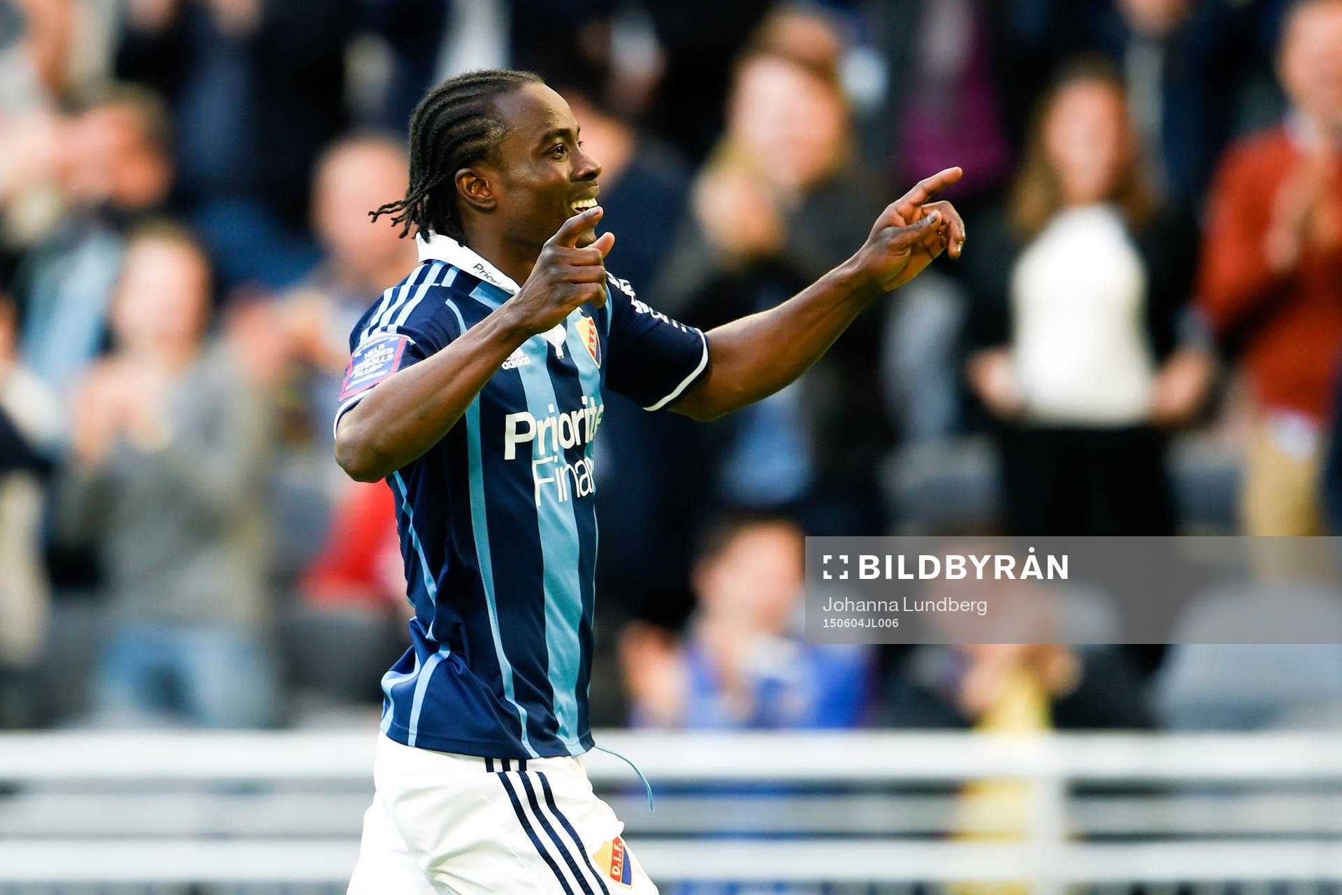 Djurgårdens Sam Johnson jublar