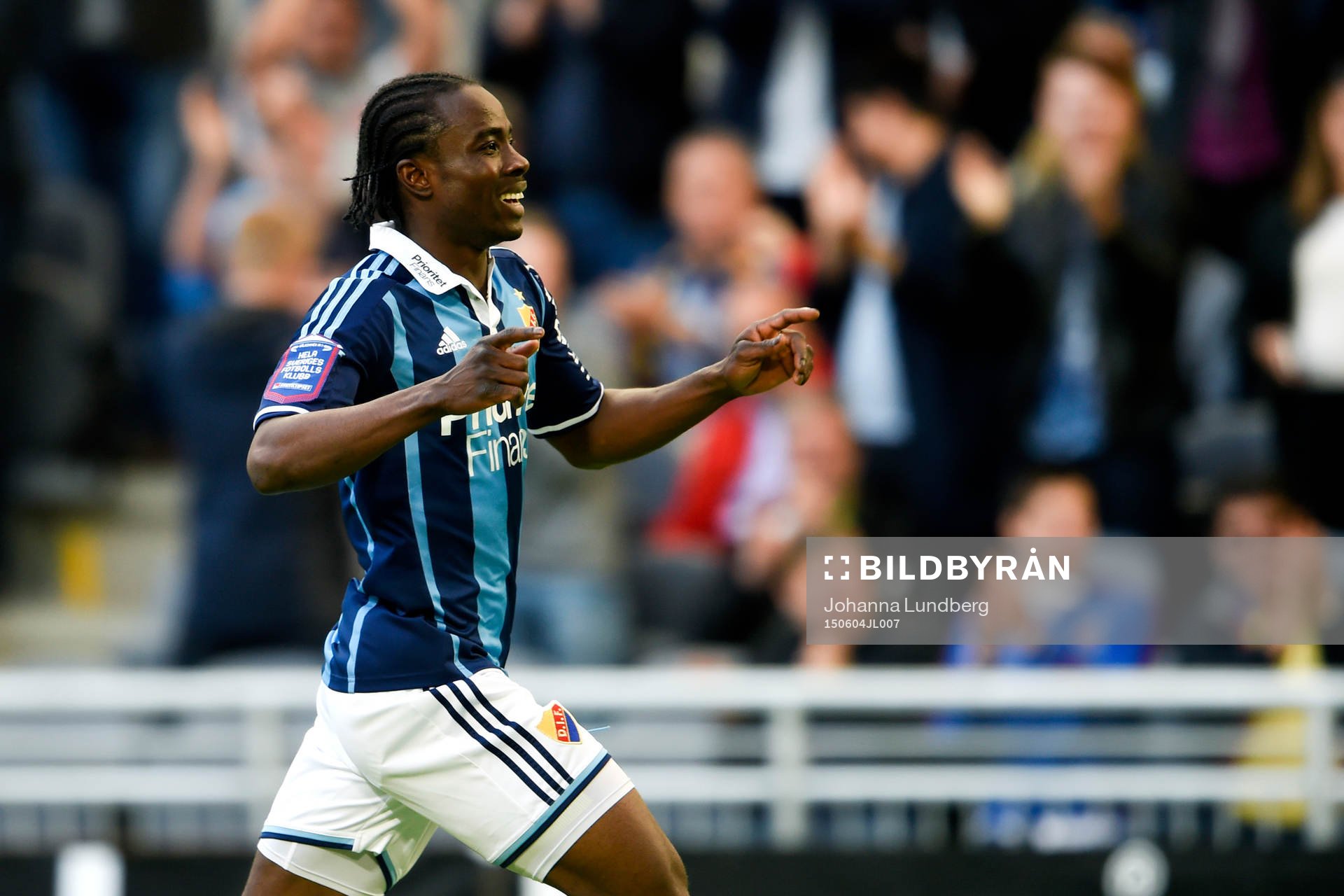 Djurgårdens Sam Johnson jublar