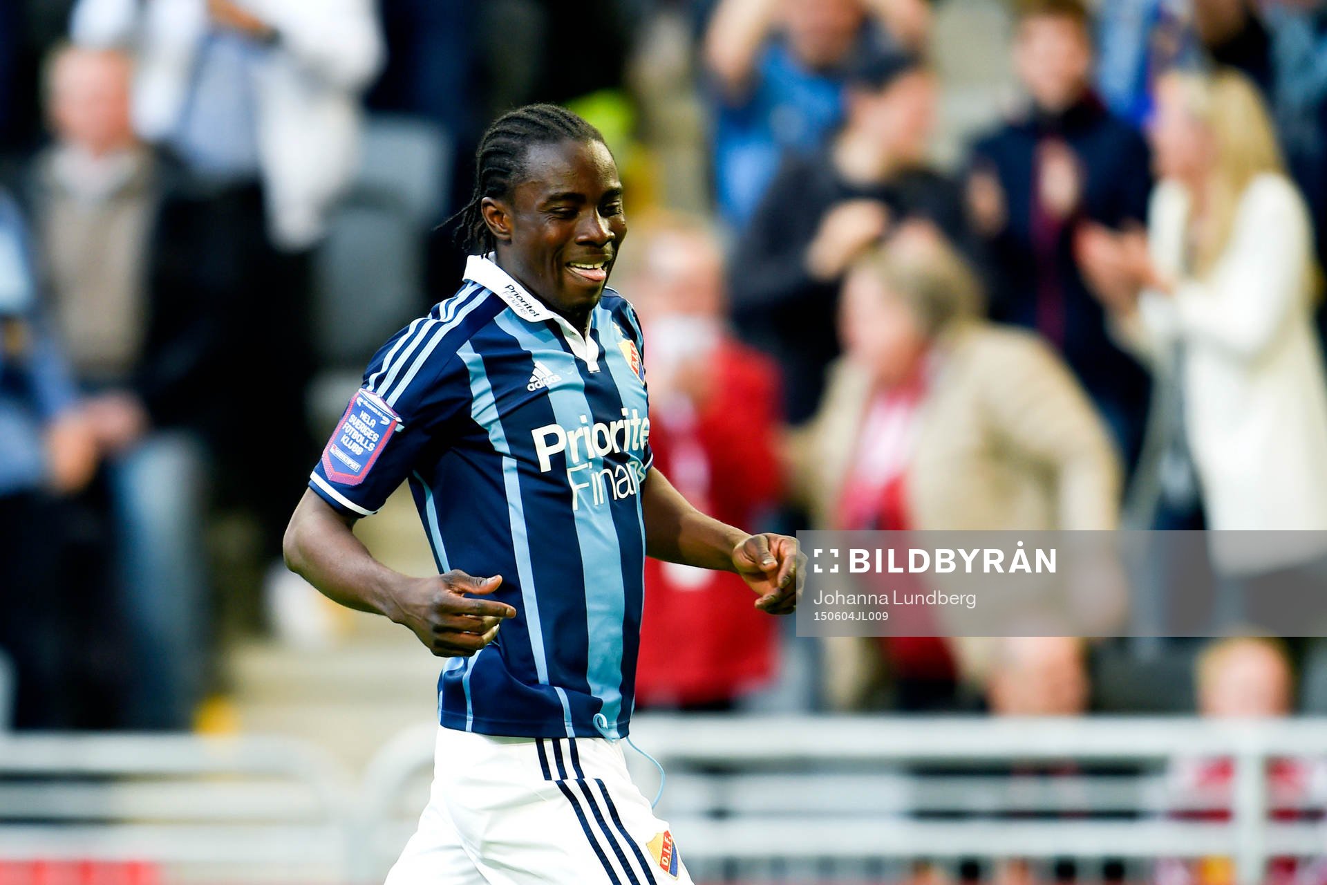 Djurgårdens Sam Johnson jublar