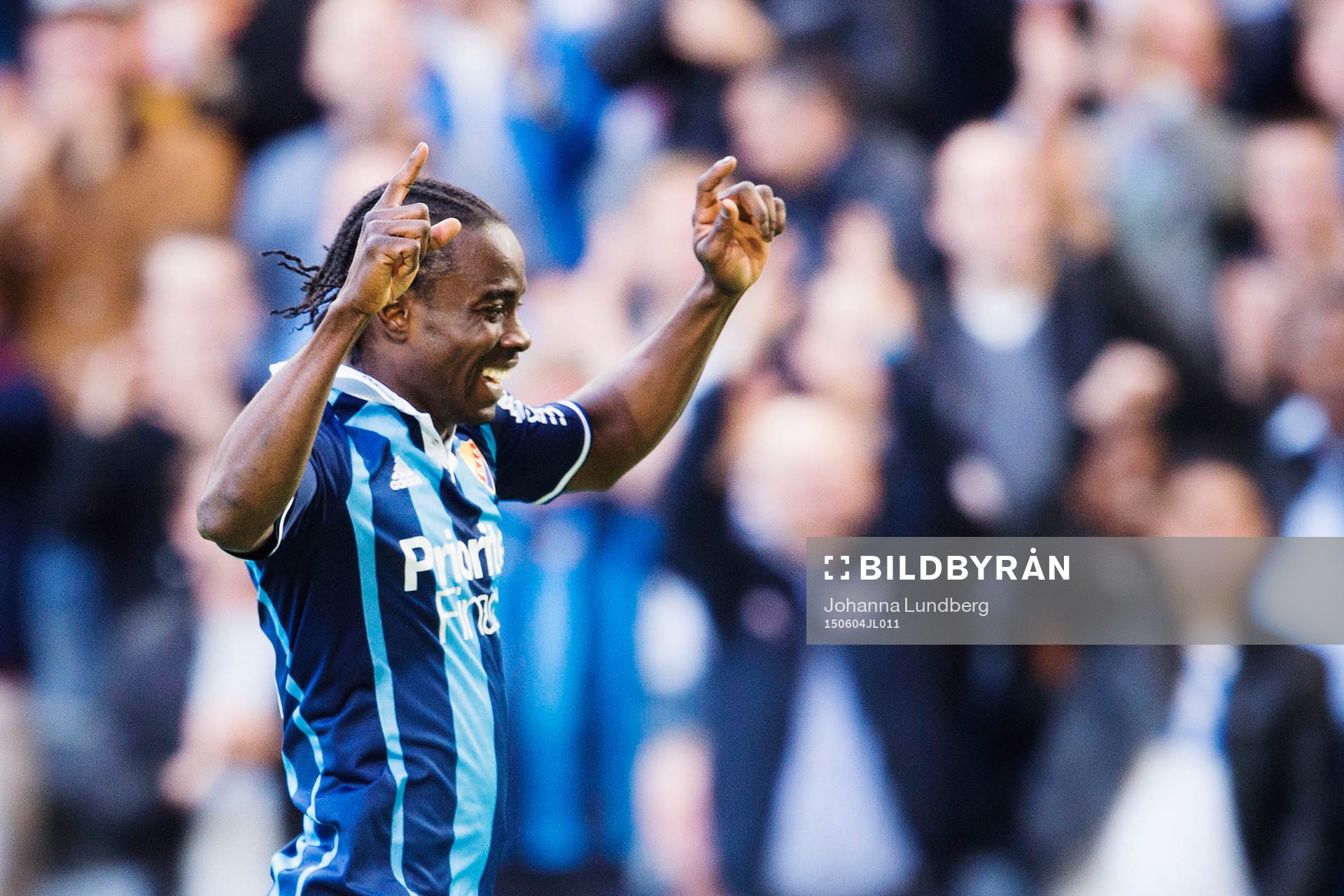 Djurgårdens Sam Johnson jublar