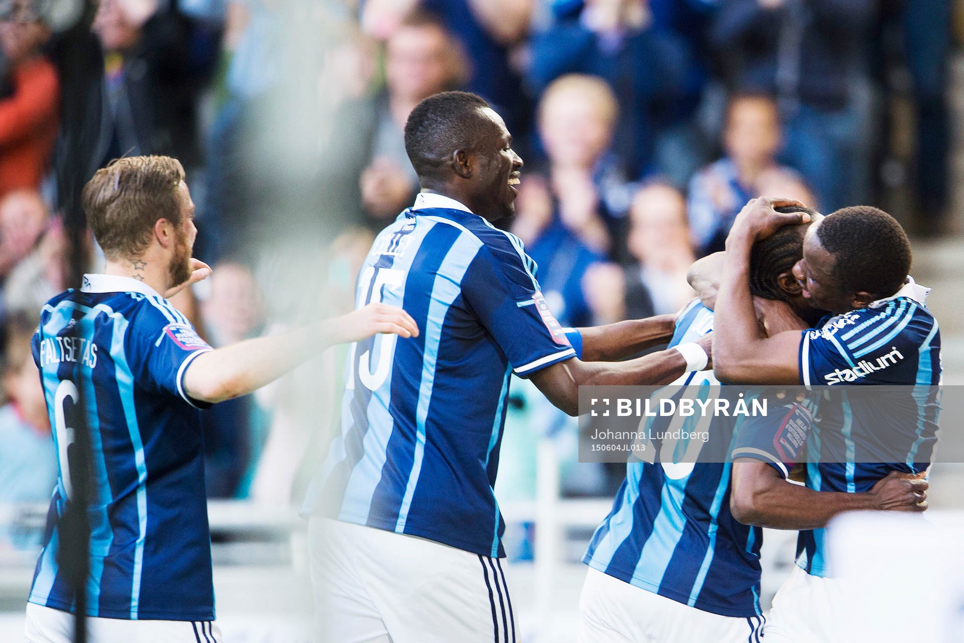 Djurgårdens spelare jublar