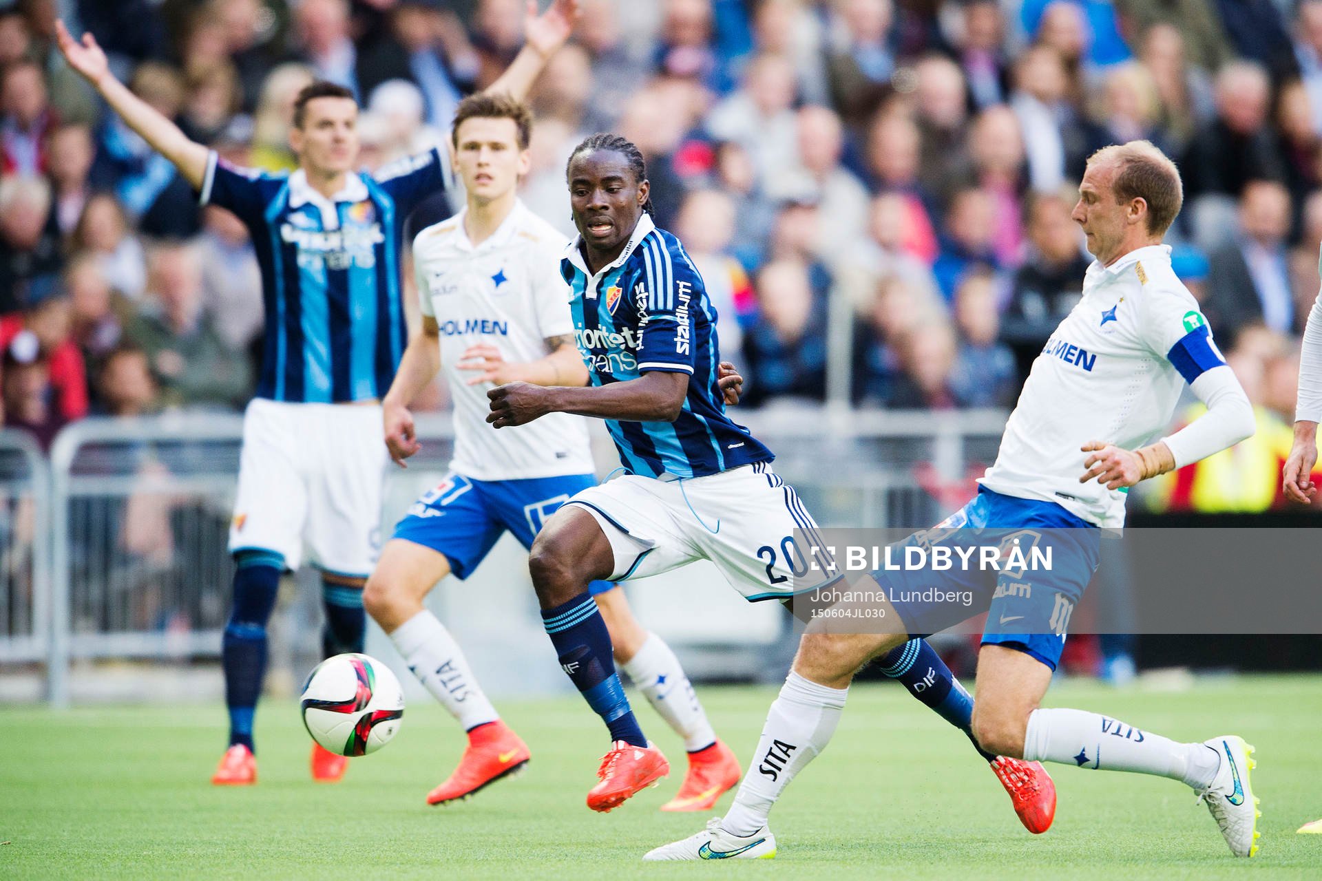Norrköpings Andreas Johansson och Djurgårdens Sam Johnson