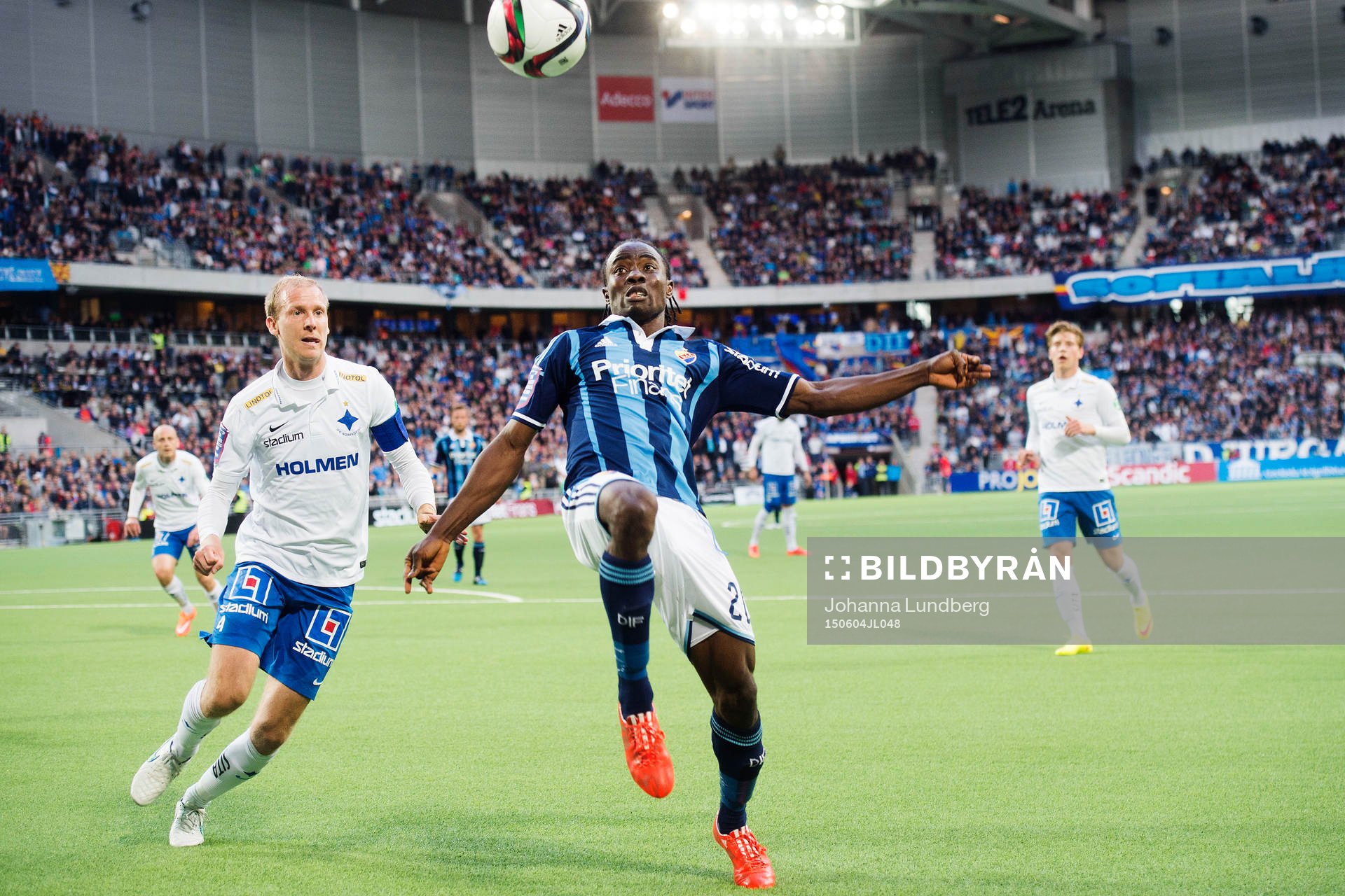 Norrköpings Andreas Johansson och Djurgårdens Sam Johnson