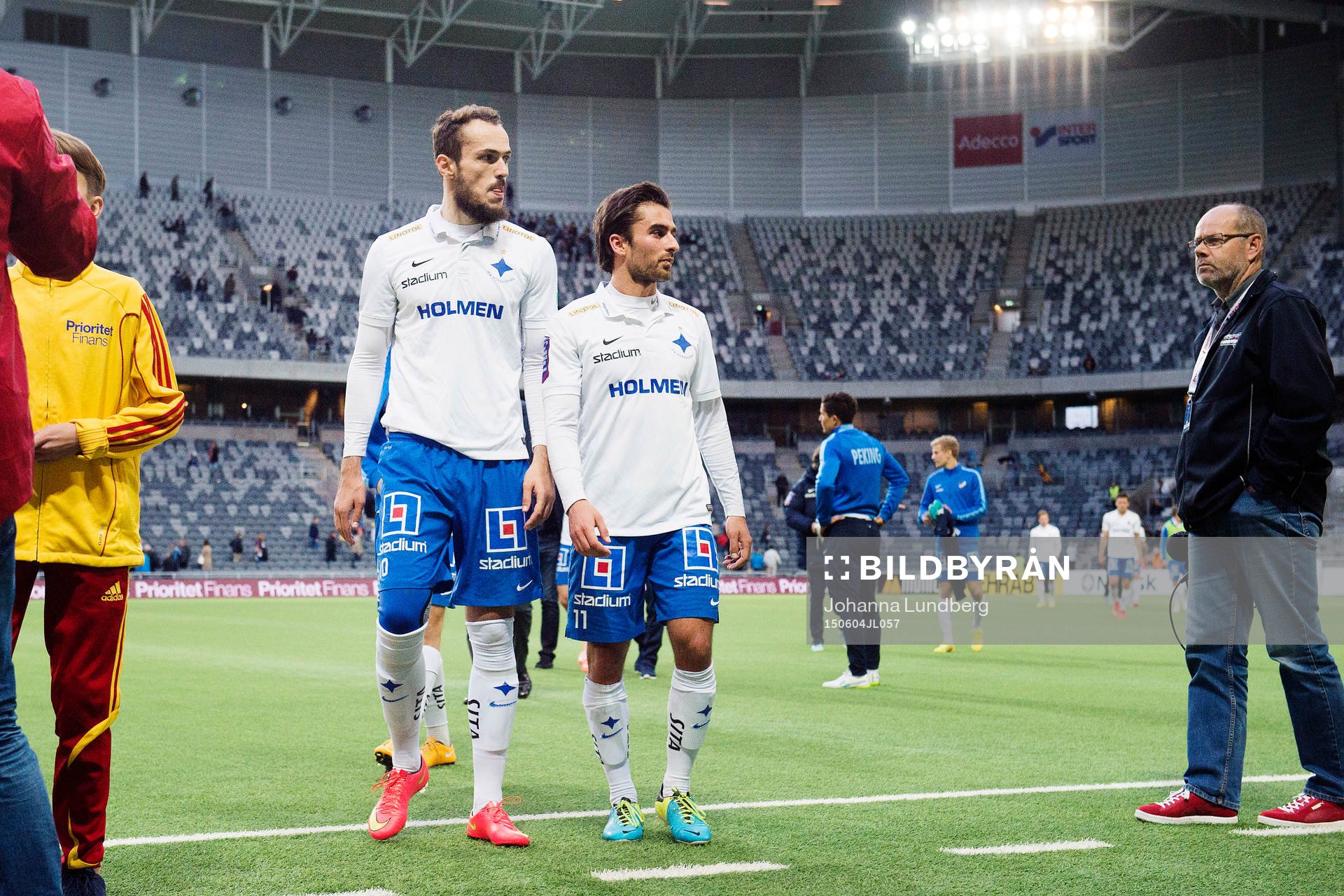Norrköpings Emir Kujovic och Christopher Nilsson Telo