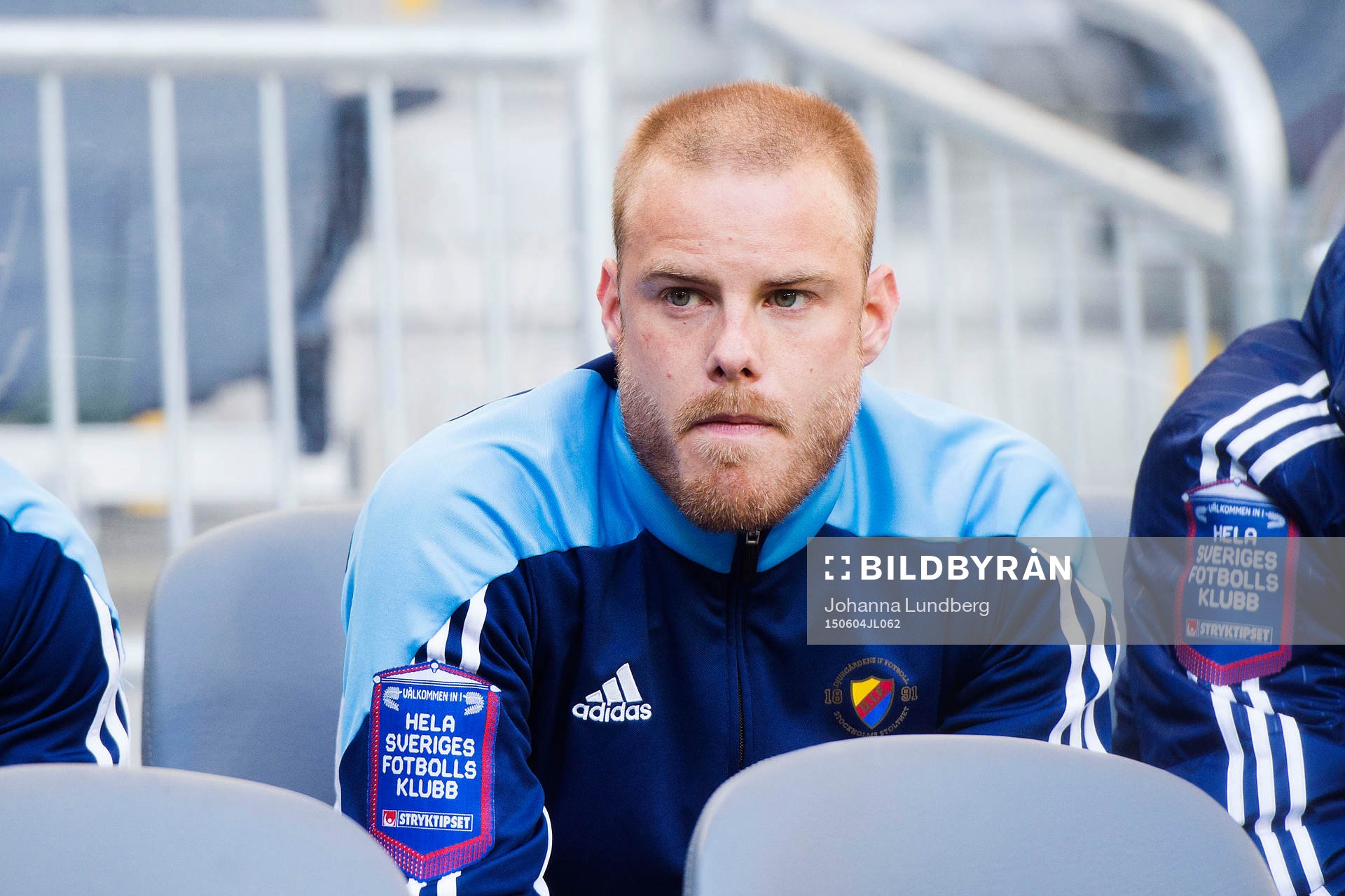 Djurgårdens Fredrik Stenman på bänken