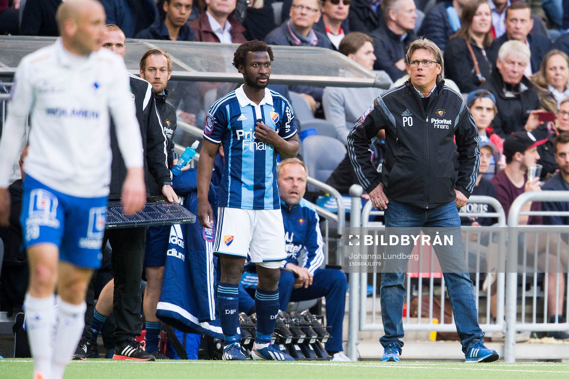 Djurgårdens tränare Per Olsson byter in Amadou Jawo