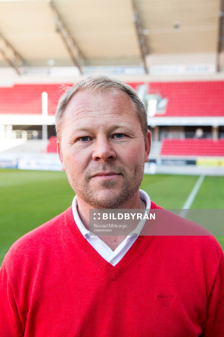 Kalmar FFs sportchef Thomas Andersson Borstam inför fotbollsmatchen i Allsvenskan mellan Kalmar och Hammarby den 4 juni 2015 i Kalmar.