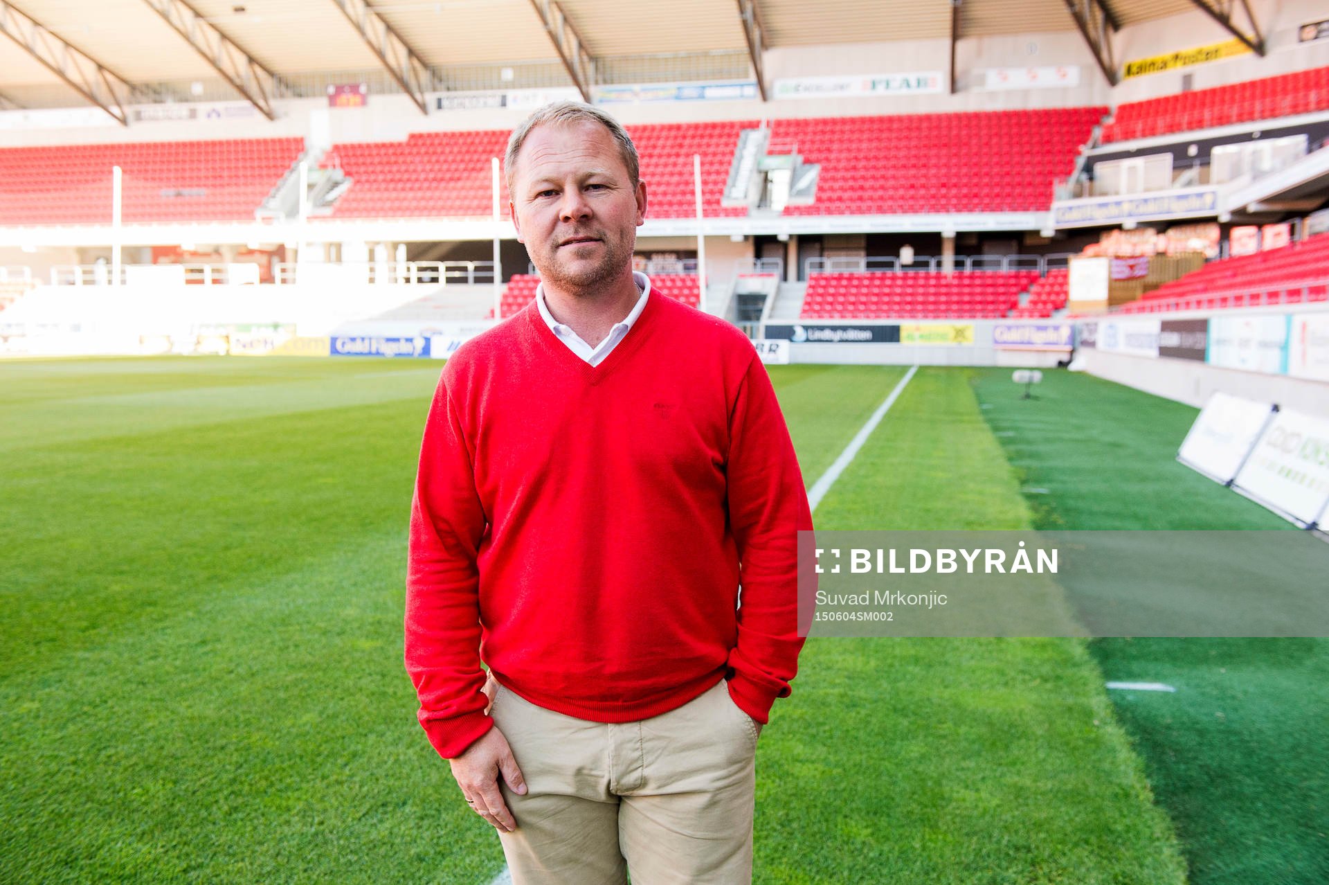 Kalmar FFs sportchef Thomas Andersson Borstam inför fotbollsmatchen i Allsvenskan mellan Kalmar och Hammarby den 4 juni 2015 i Kalmar.