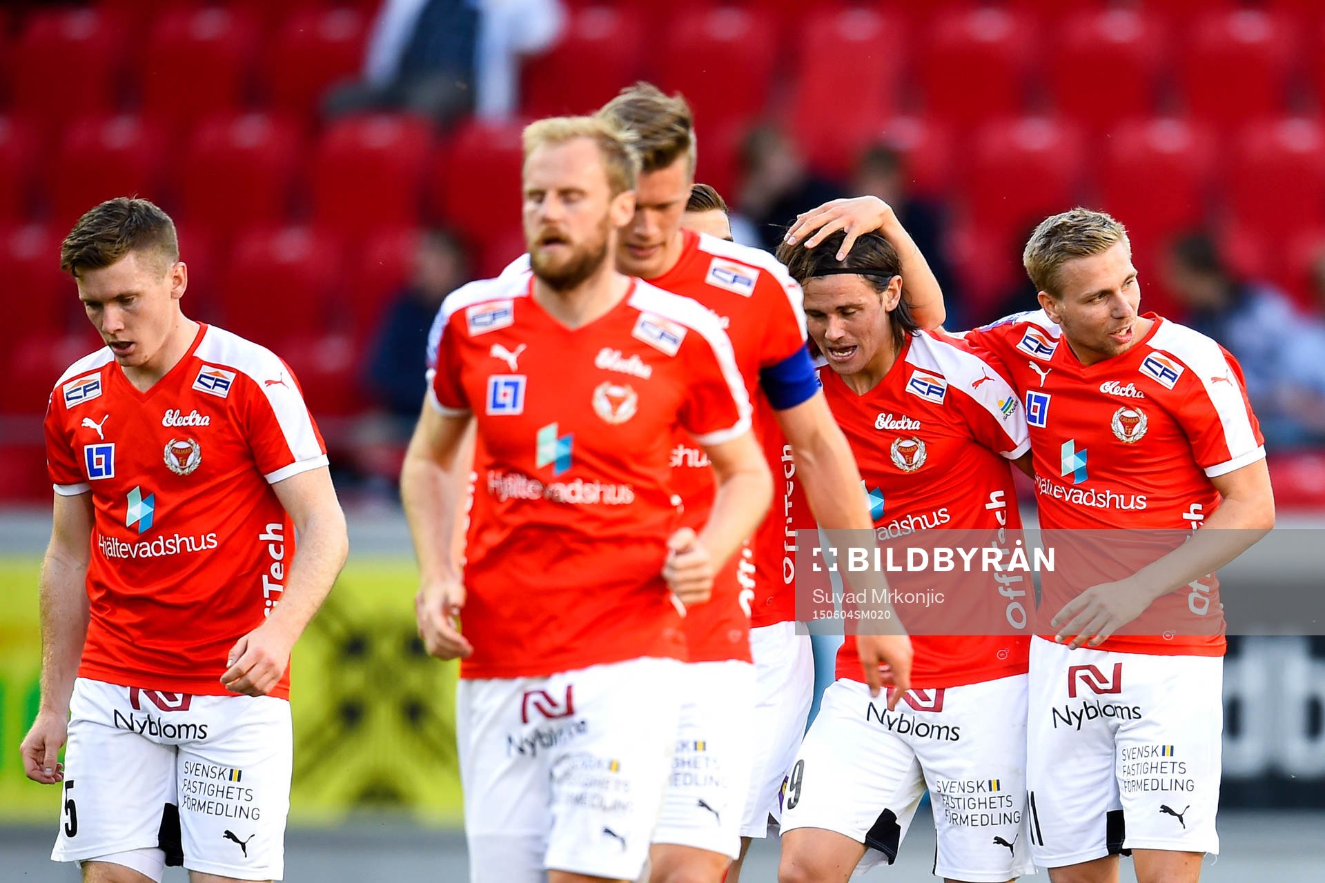 Kalmars Marcus Antonsson jublar efter 1-0 under fotbollsmatchen i Allsvenskan mellan Kalmar och Hammarby den 4 juni 2015 i Kalmar.