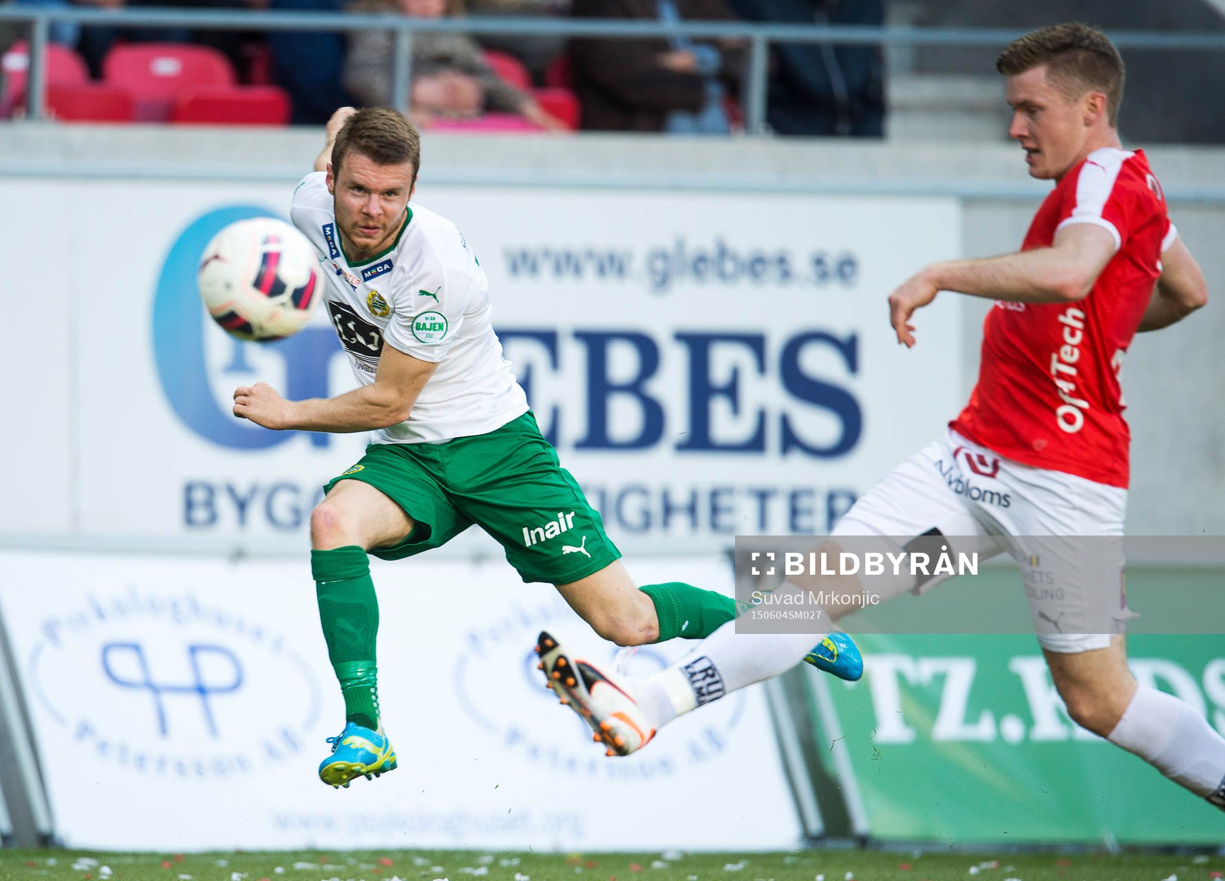 Hammarbys Måns Söderqvist och Kalmars Victor Agardius