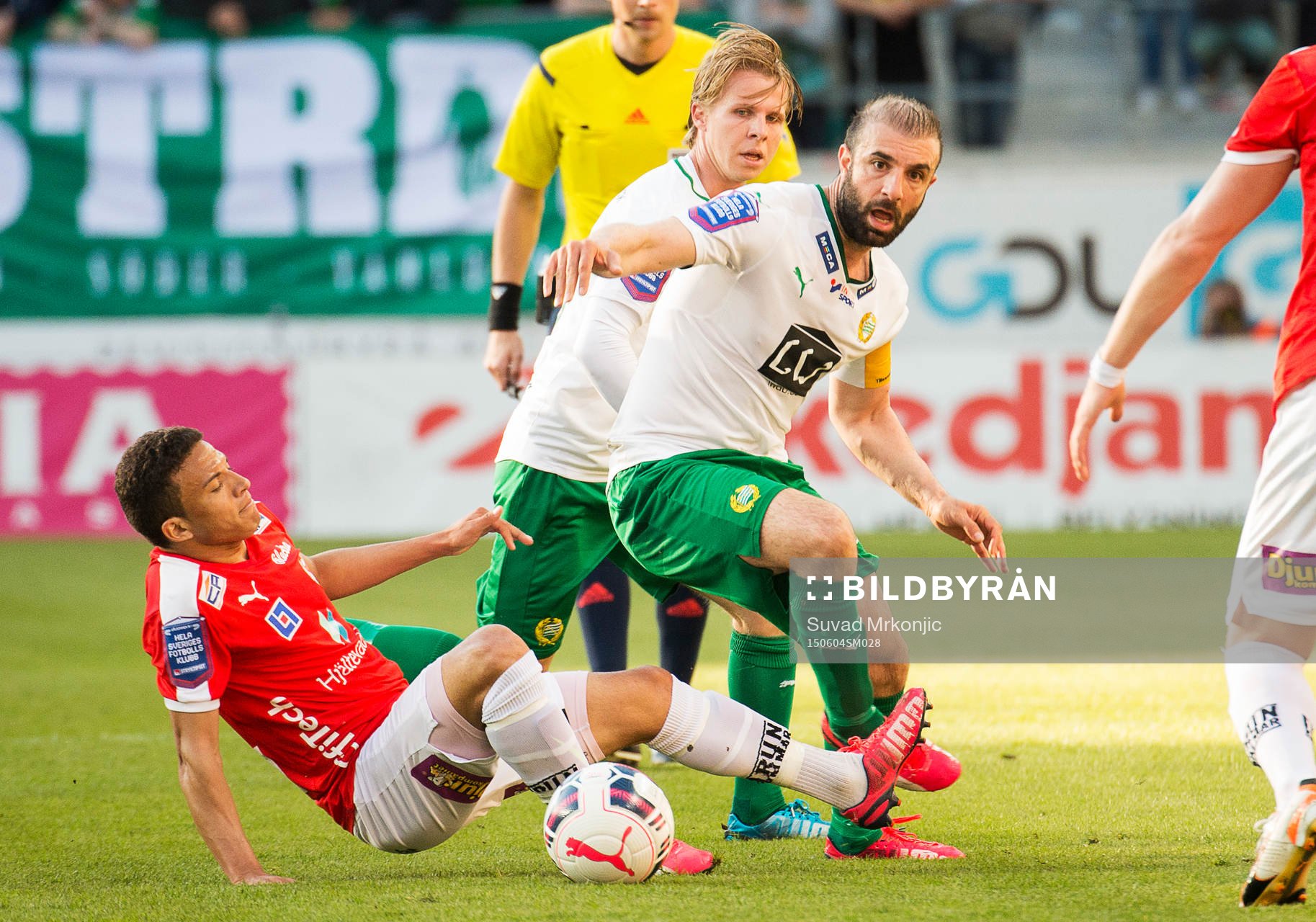 Kalmars Ismael Silva Lima och Hammarbys Kennedy Bakircioglu
