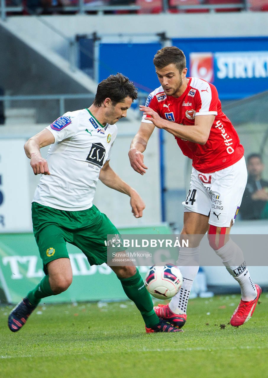 Kalmars Filip Sachpekidis och Hammarbys Philip Haglund