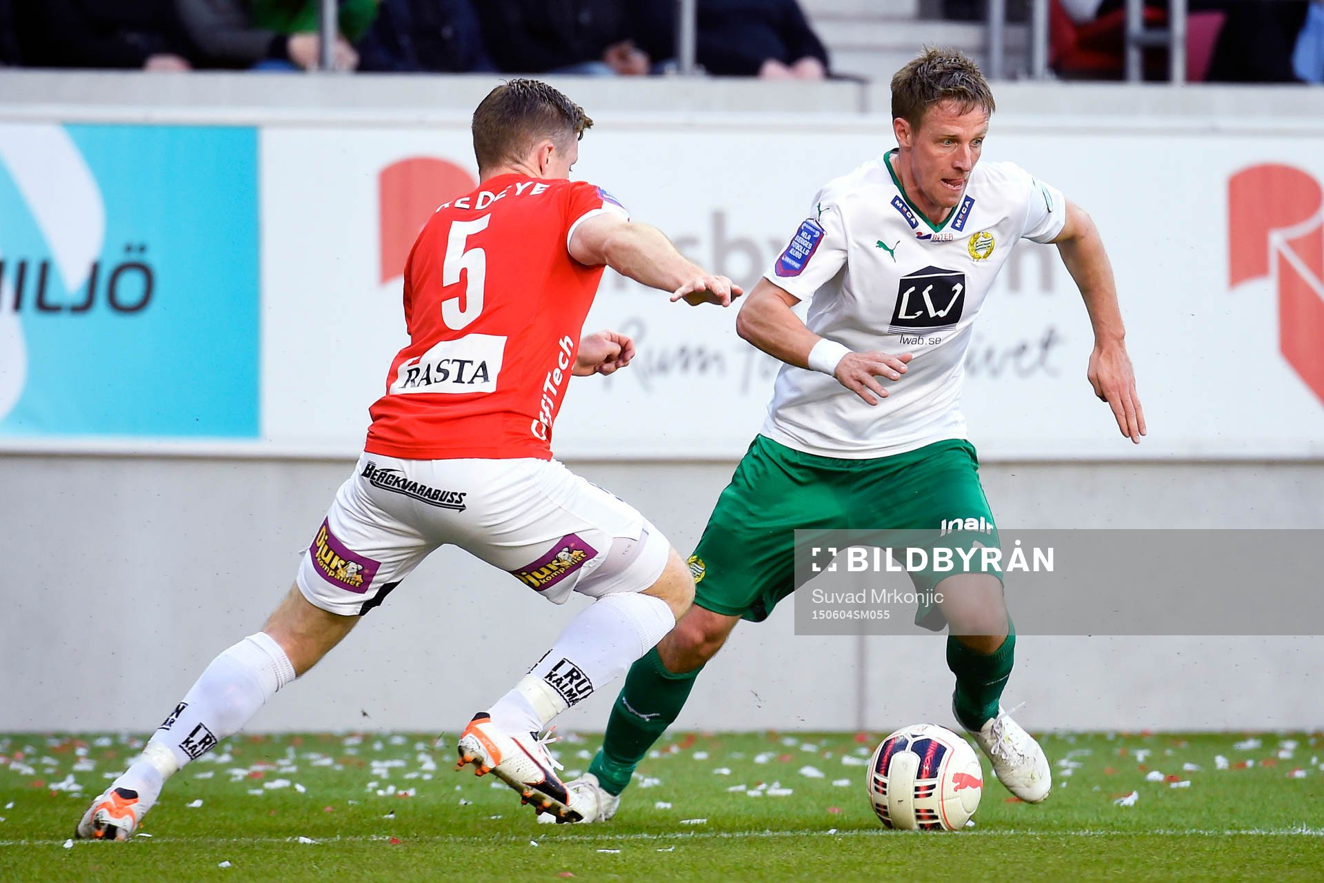 Kalmars Victor Agardius och Hammarbys Jan Gunnar Solli