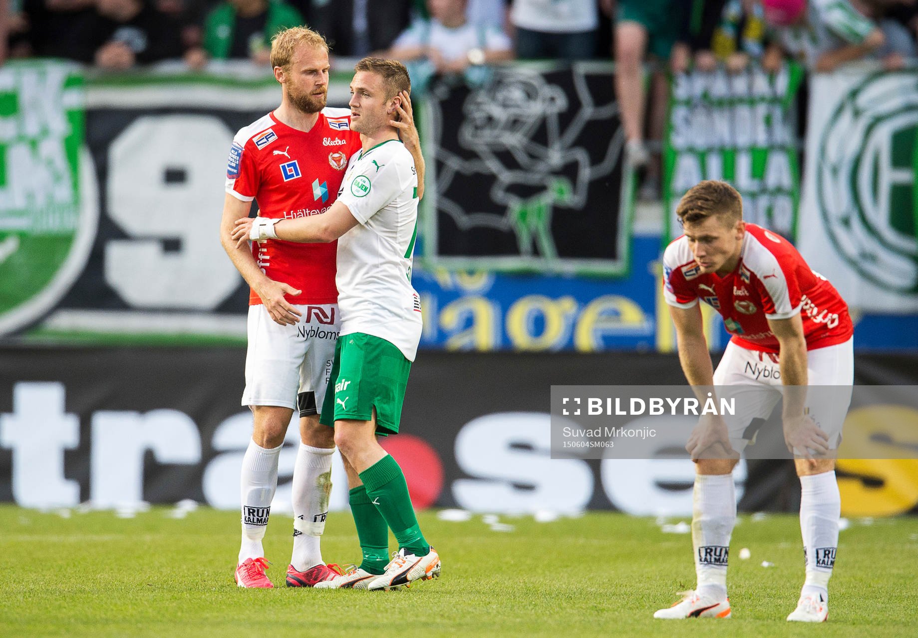 Kalmars Markus Thorbjörnsson kramar om Hammarbys Mats