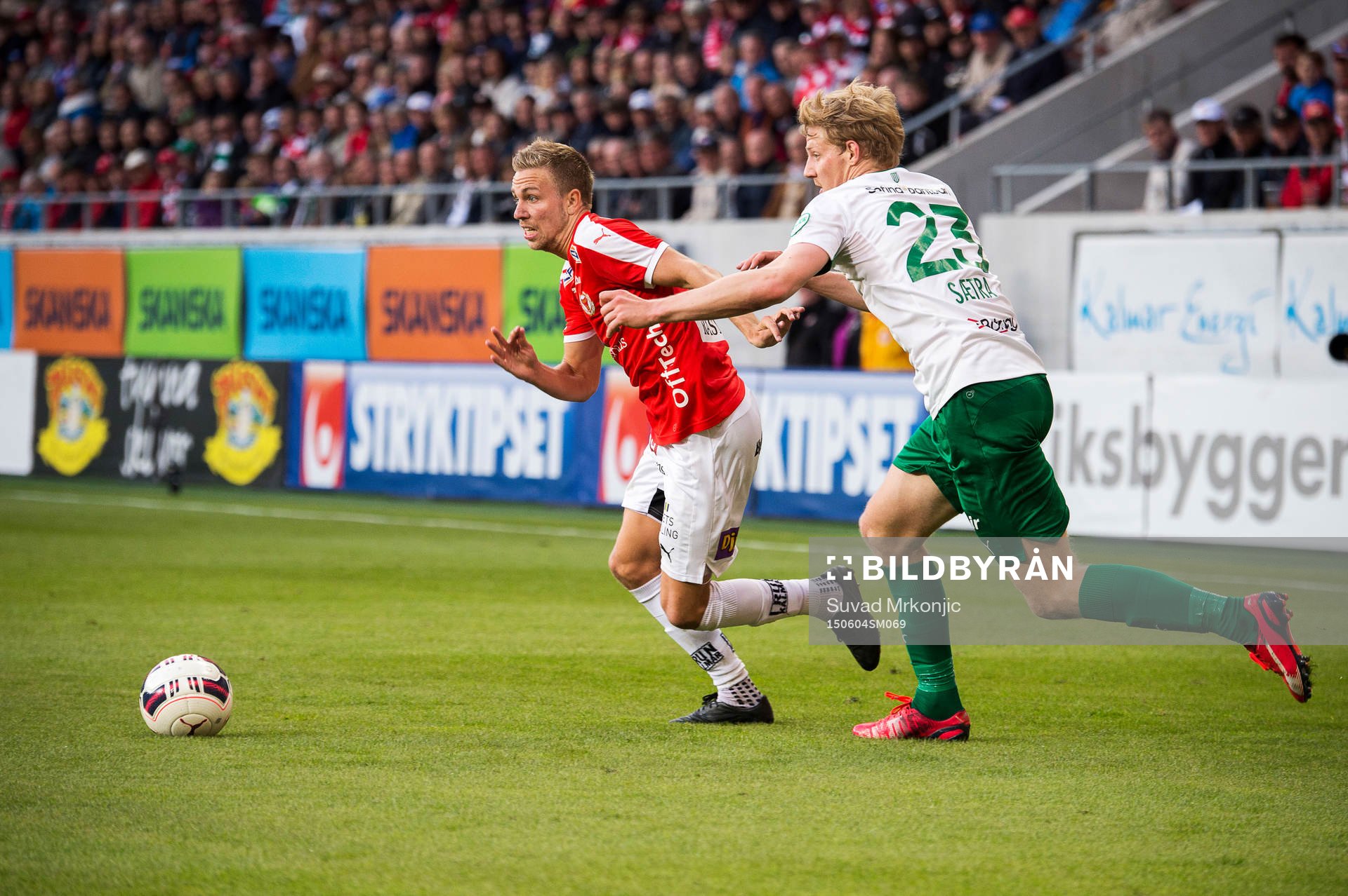 Kalmars Jonathan Ring och Hammarbys Lars Saetra