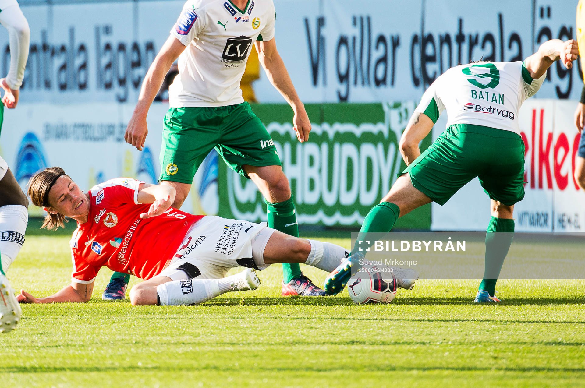 Kalmars Marcus Antonsson och Hammarbys Stefan Batan